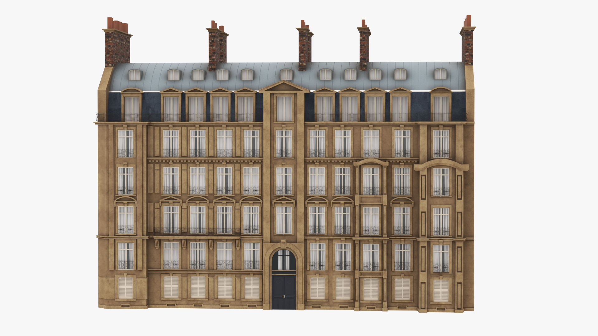 3D Traditional Building Paris