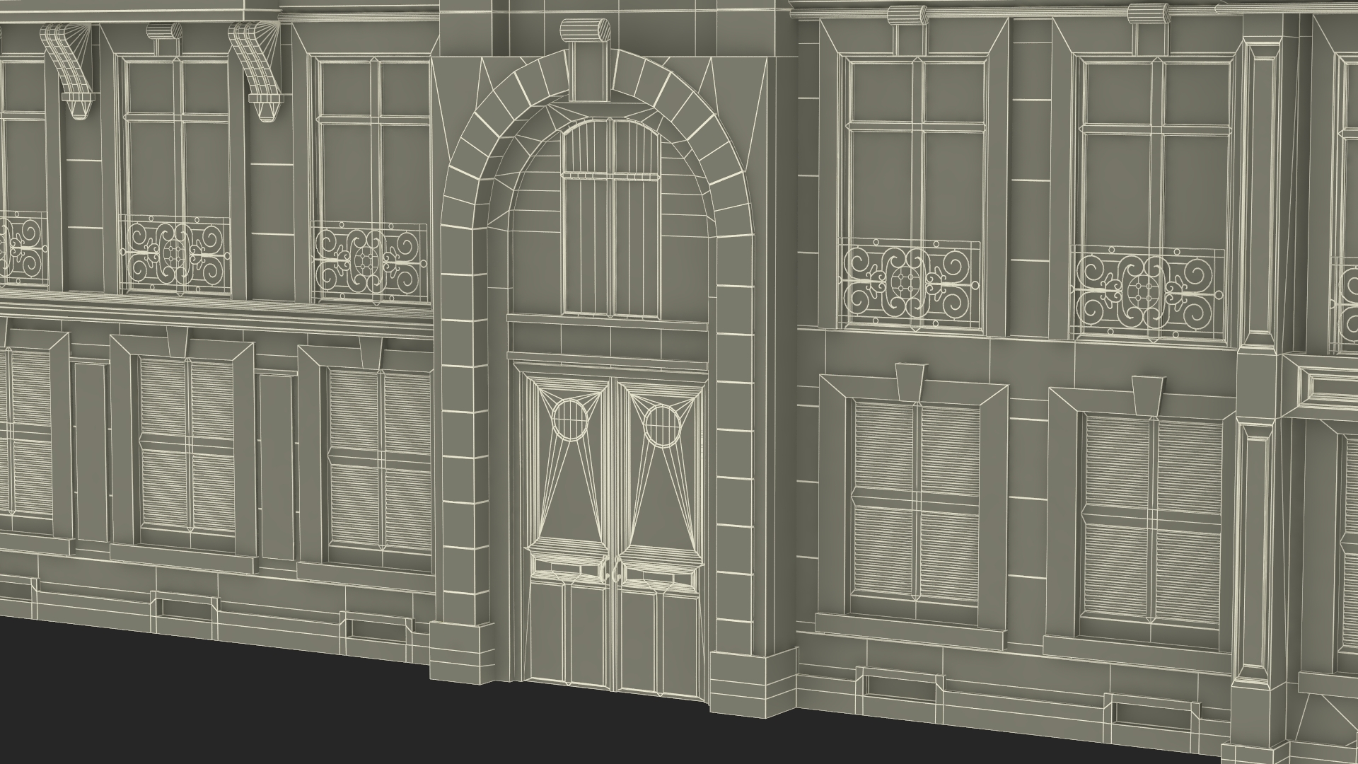 3D Traditional Building Paris