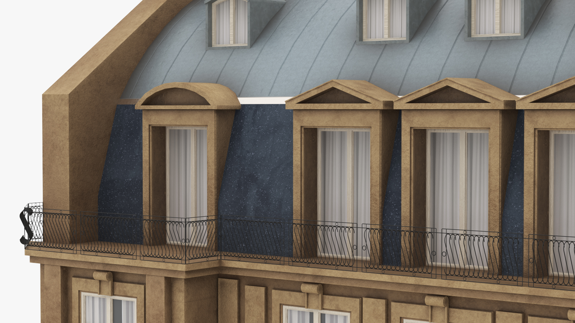 3D Traditional Building Paris