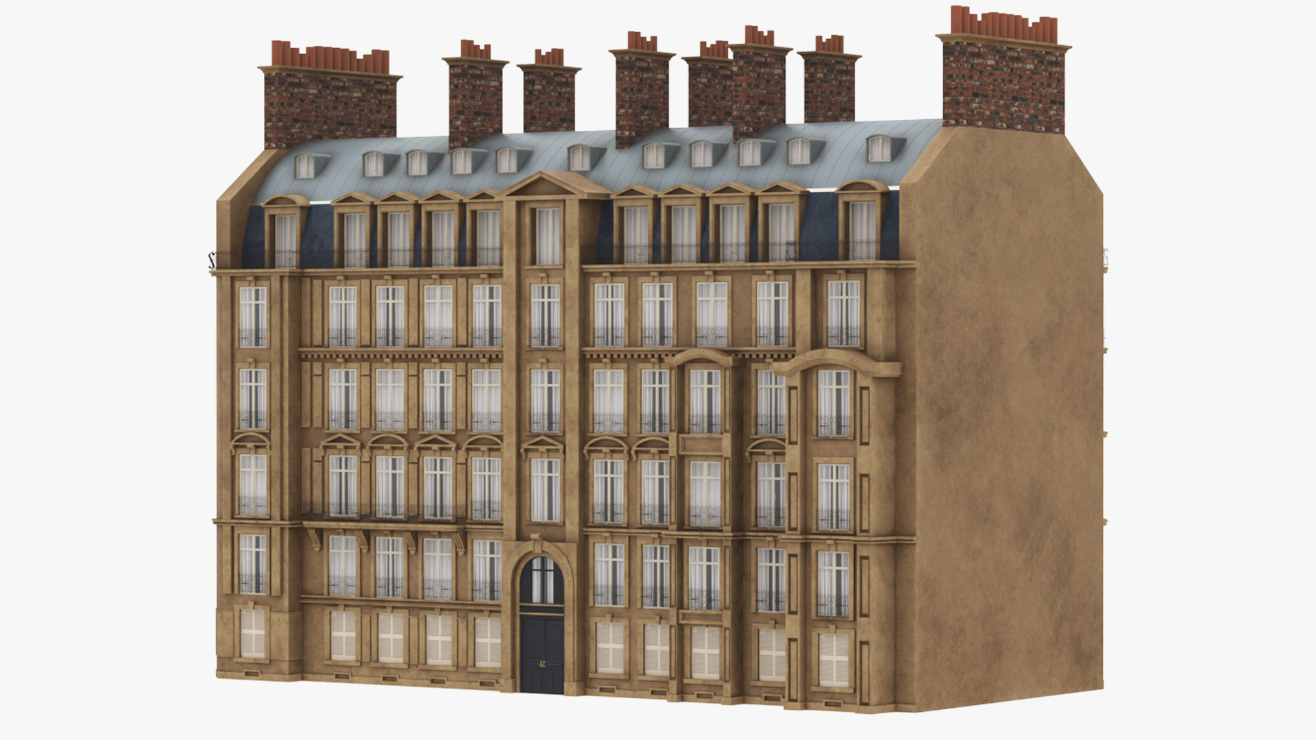 3D Traditional Building Paris