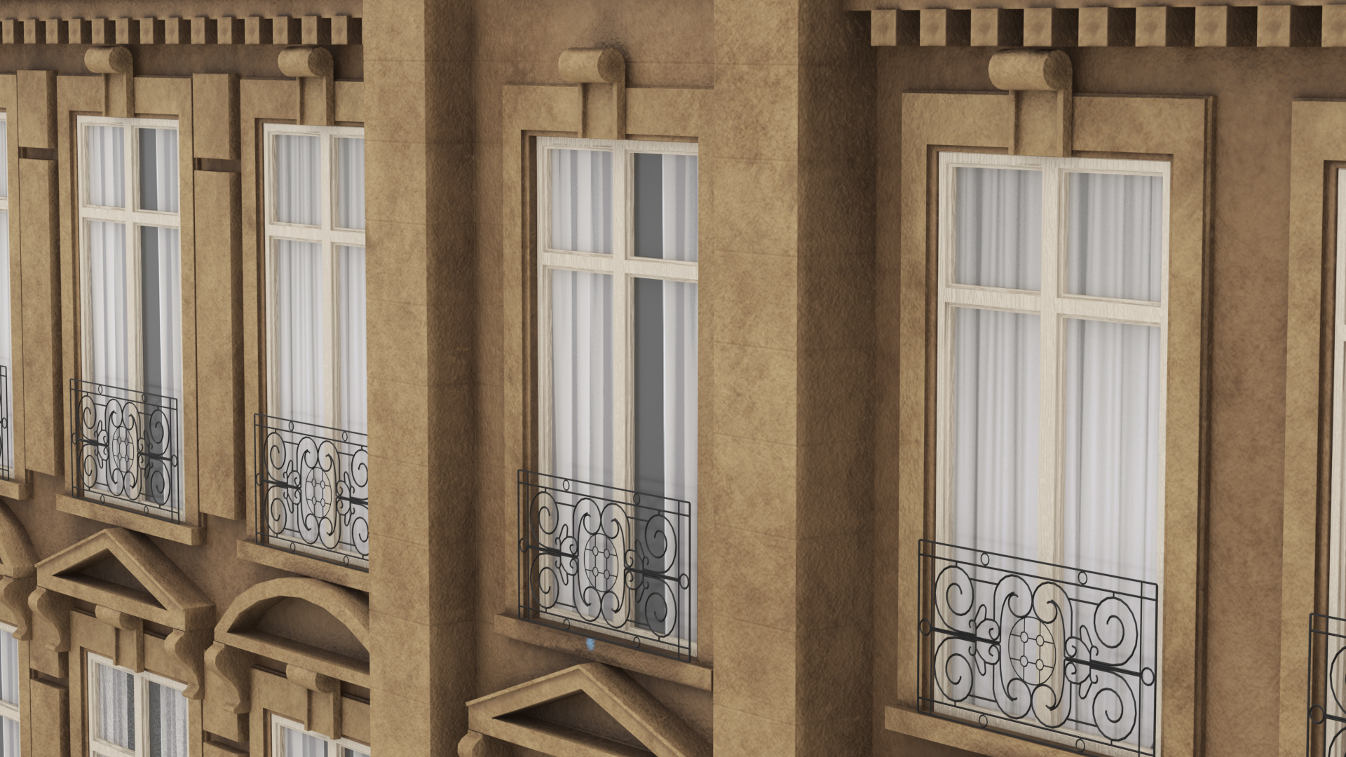 3D Traditional Building Paris