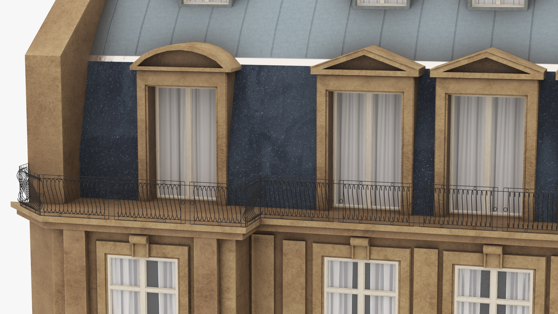 3D Traditional Building Paris