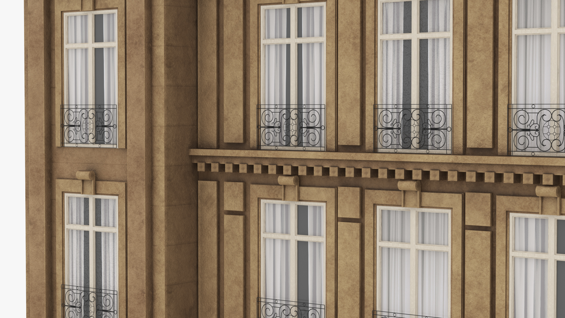 3D Traditional Building Paris