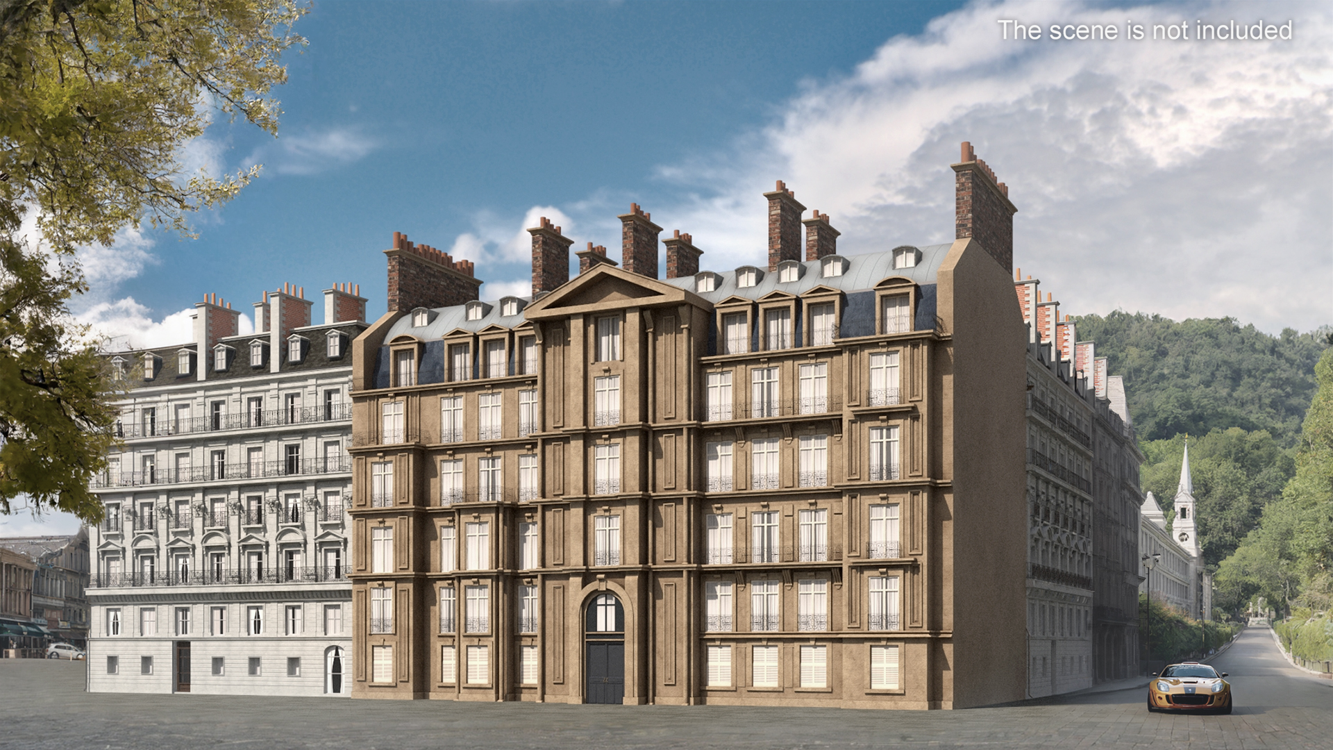 3D Traditional Building Paris