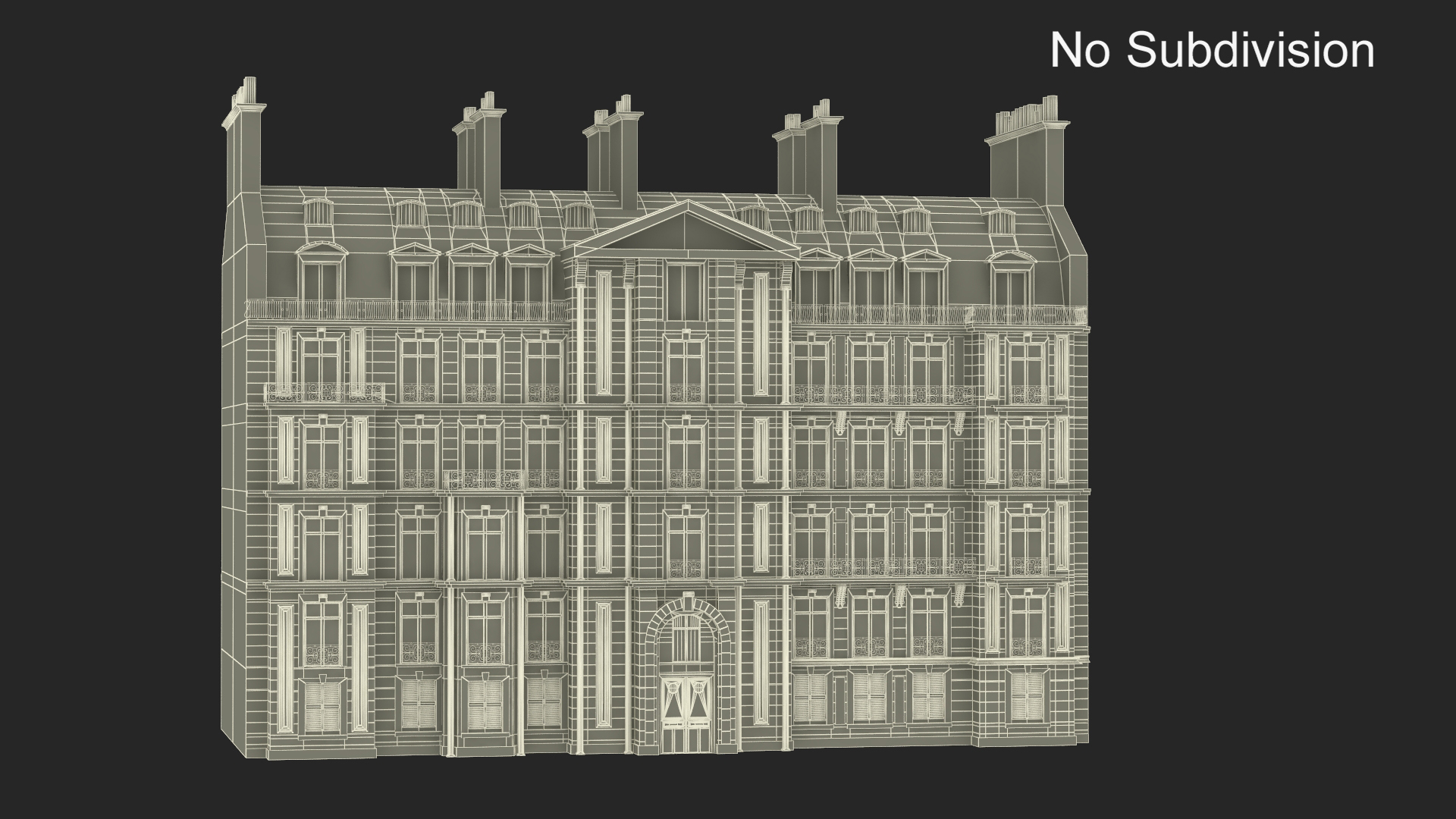 3D Traditional Building Paris