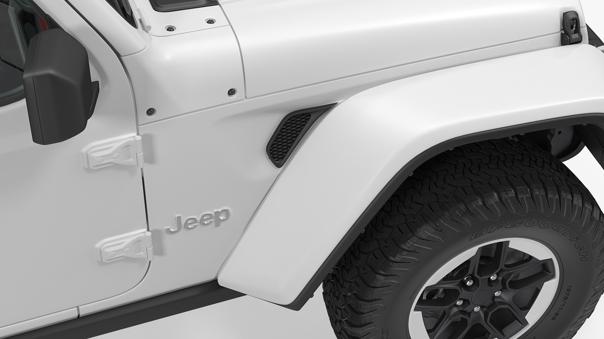 Jeep Wrangler with Thule Transporter Combi 3D