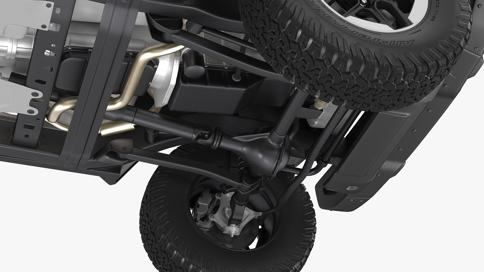 Jeep Wrangler with Thule Transporter Combi 3D