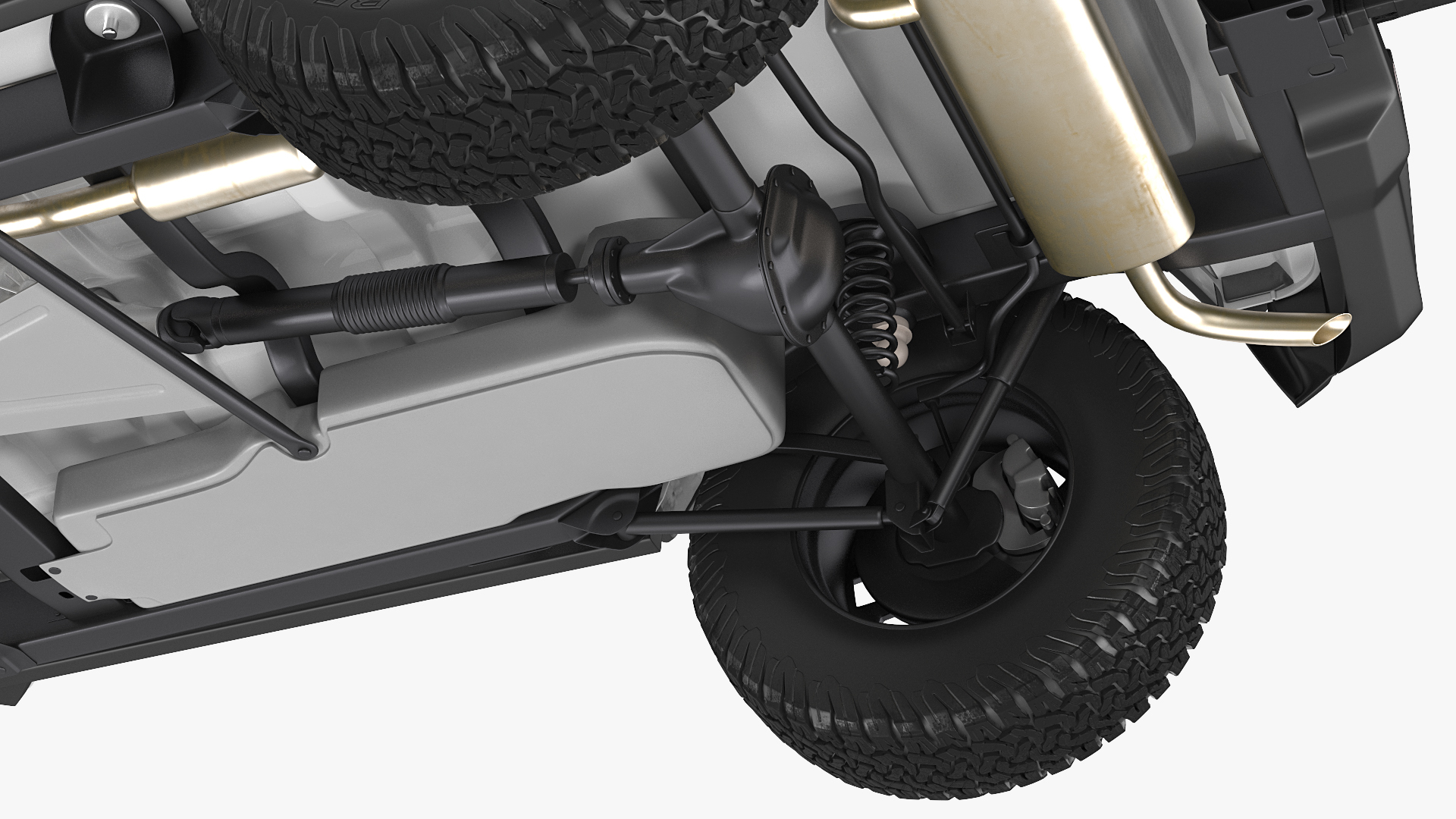 Jeep Wrangler with Thule Transporter Combi 3D