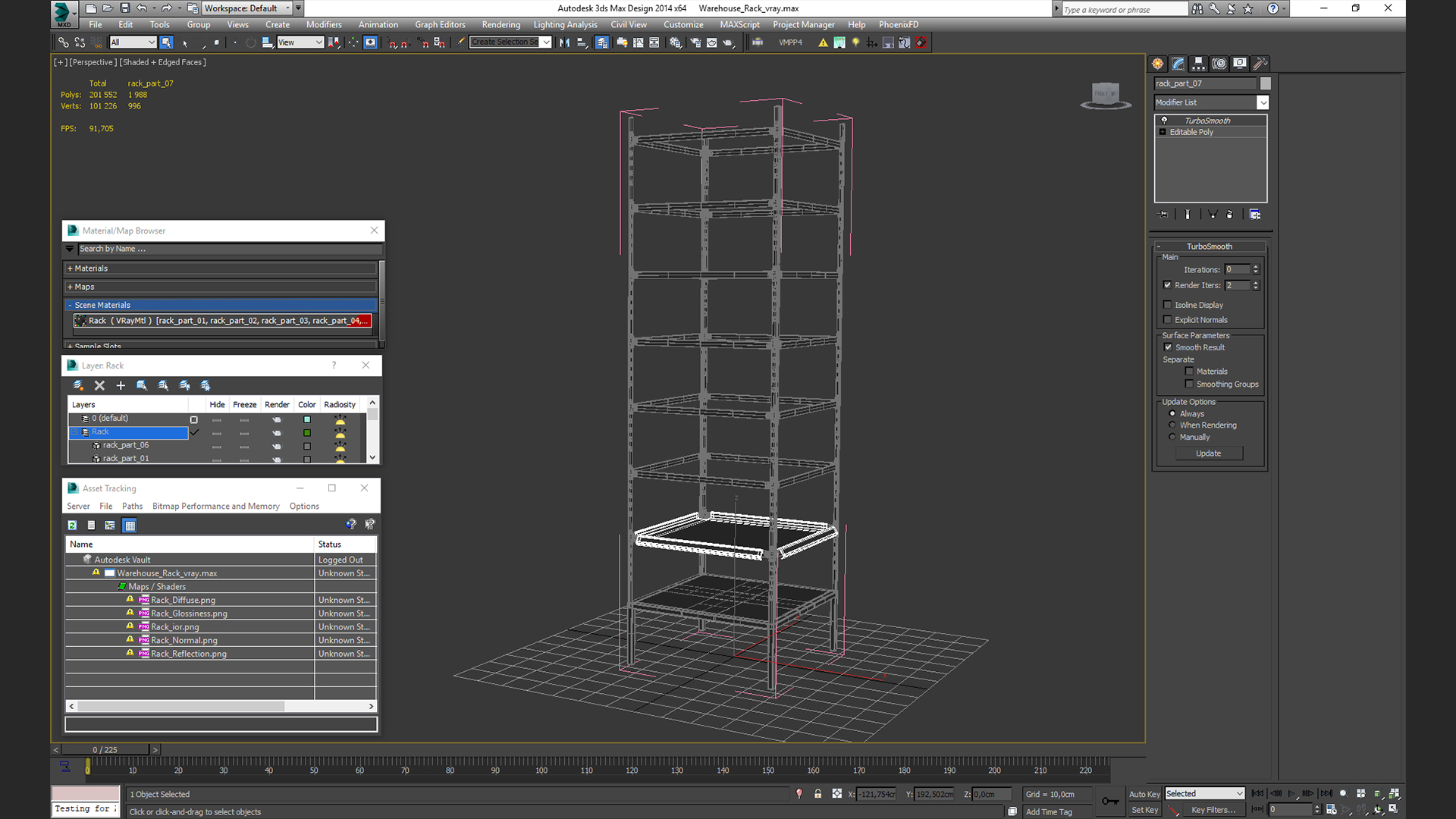 Warehouse Rack 3D model