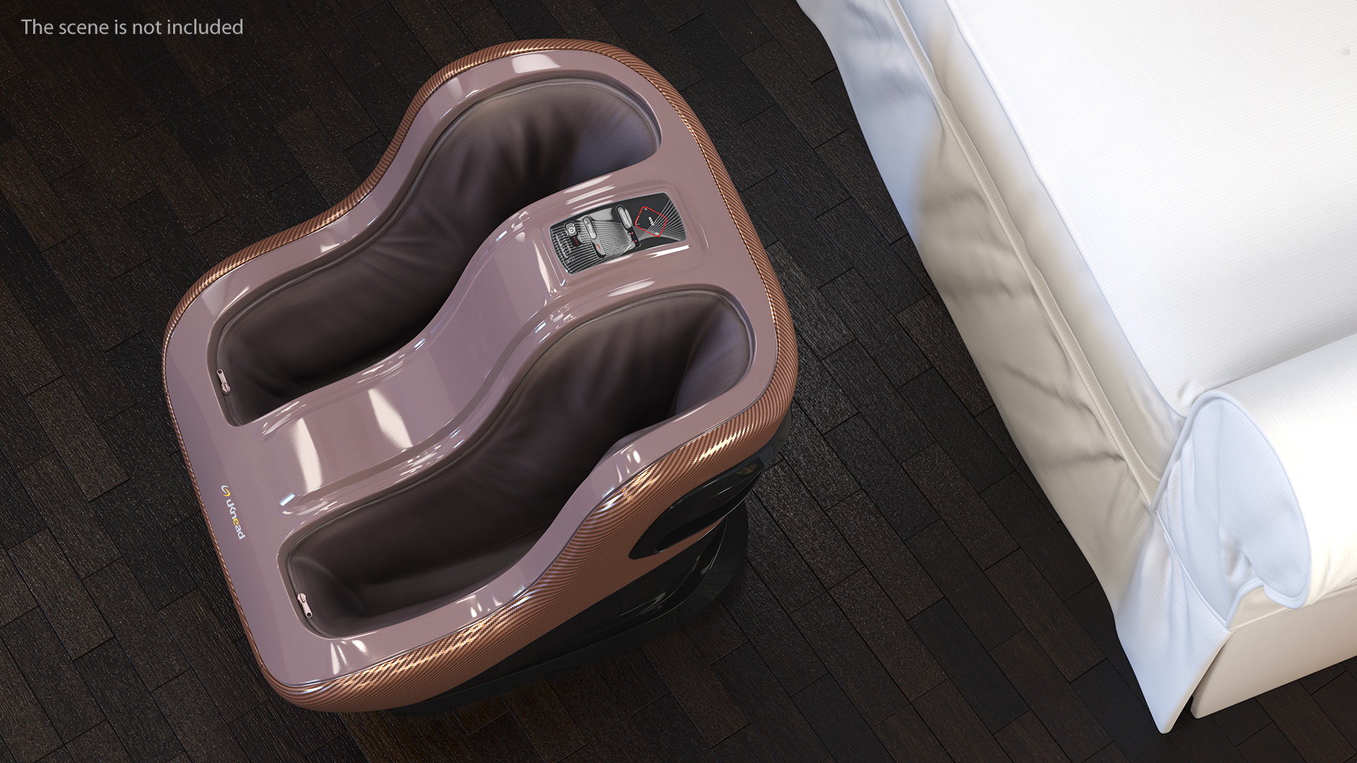 Shiatsu Foot Massager Brown 3D