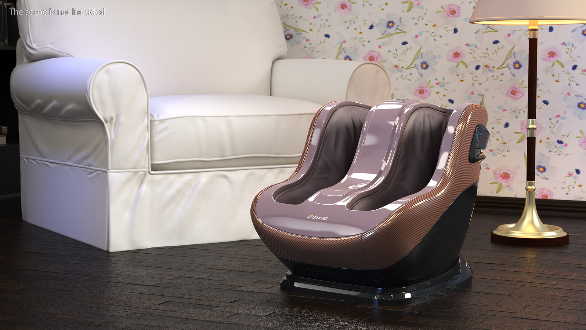 Shiatsu Foot Massager Brown 3D