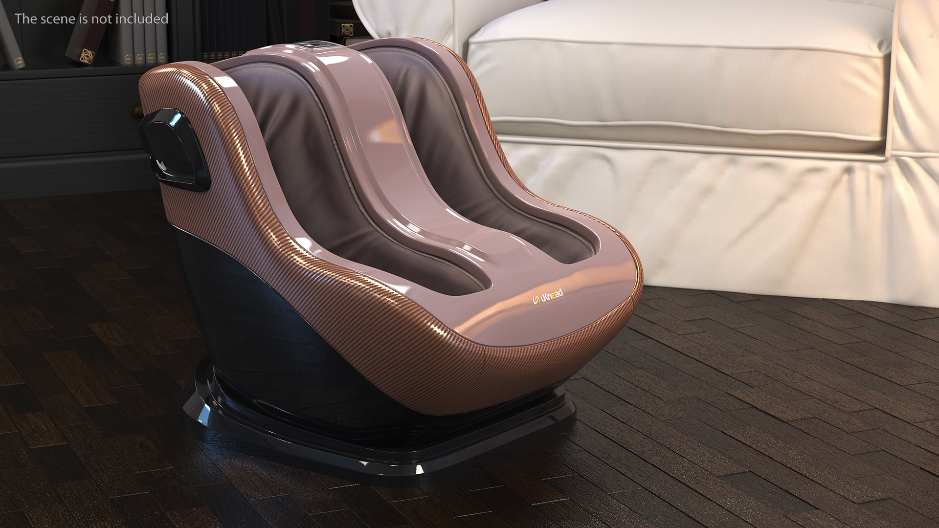 Shiatsu Foot Massager Brown 3D