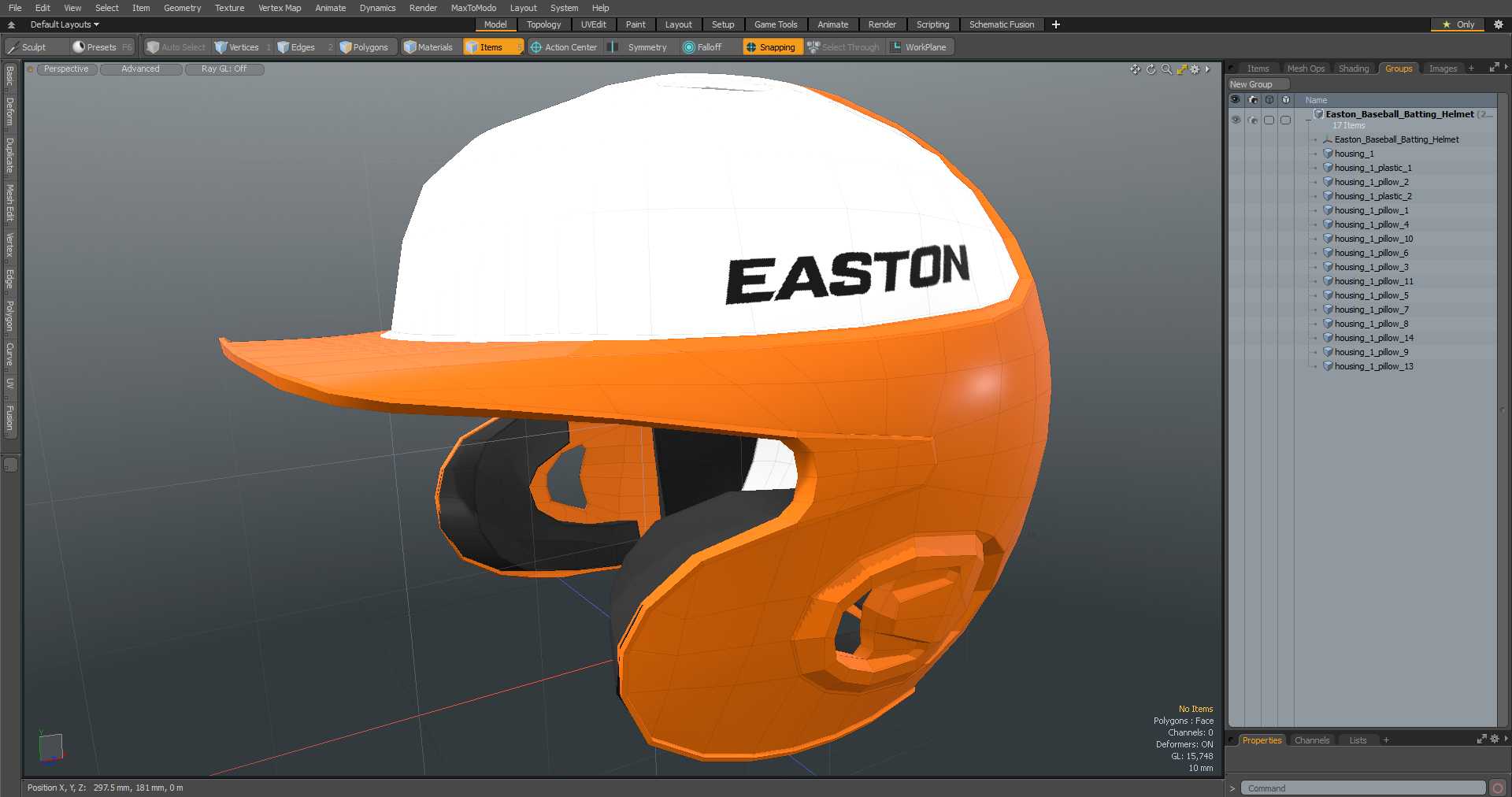 3D model Easton Baseball Batting Helmet