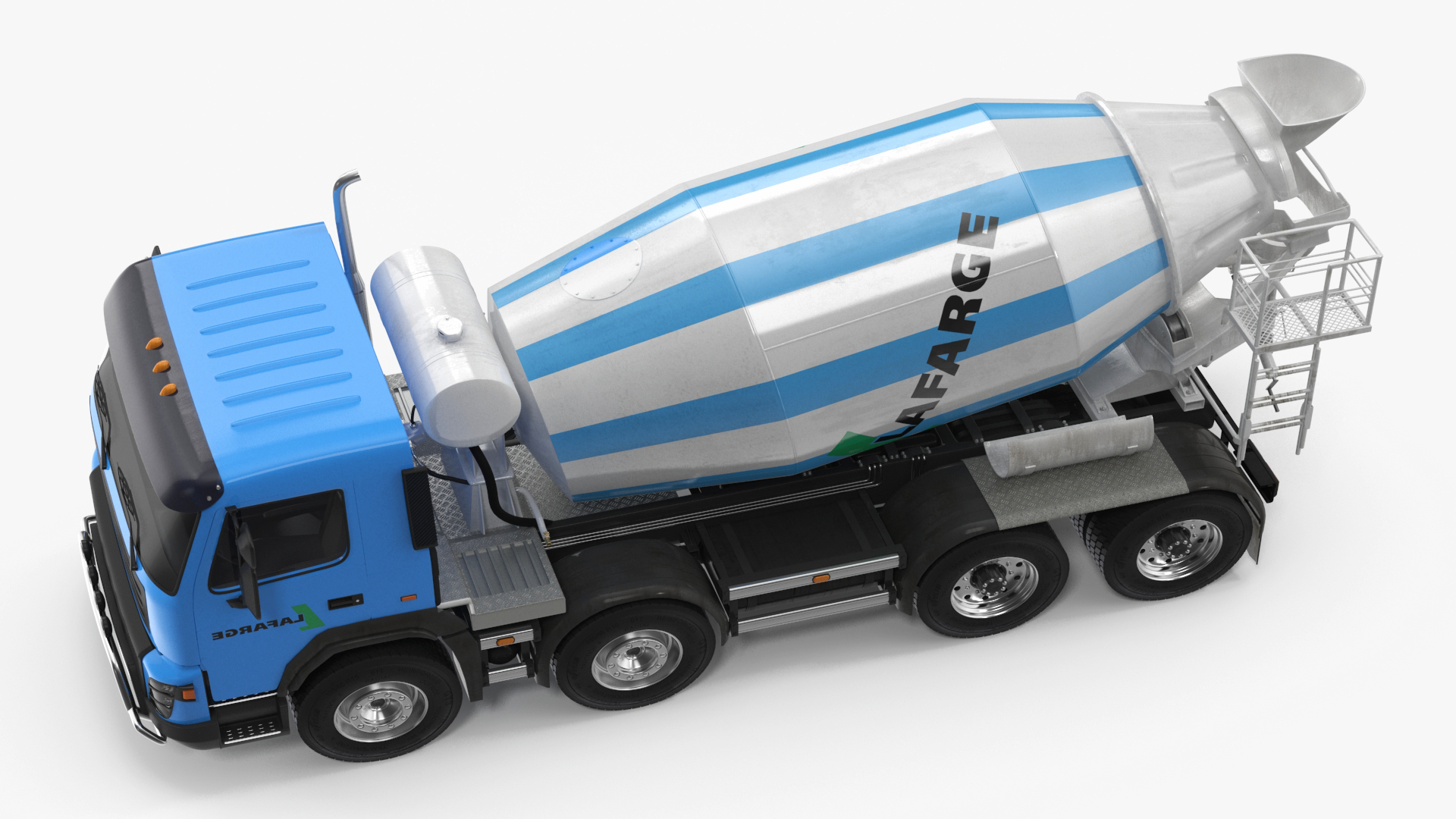 3D model Cement Mixer Truck Lafarge Livery Rigged