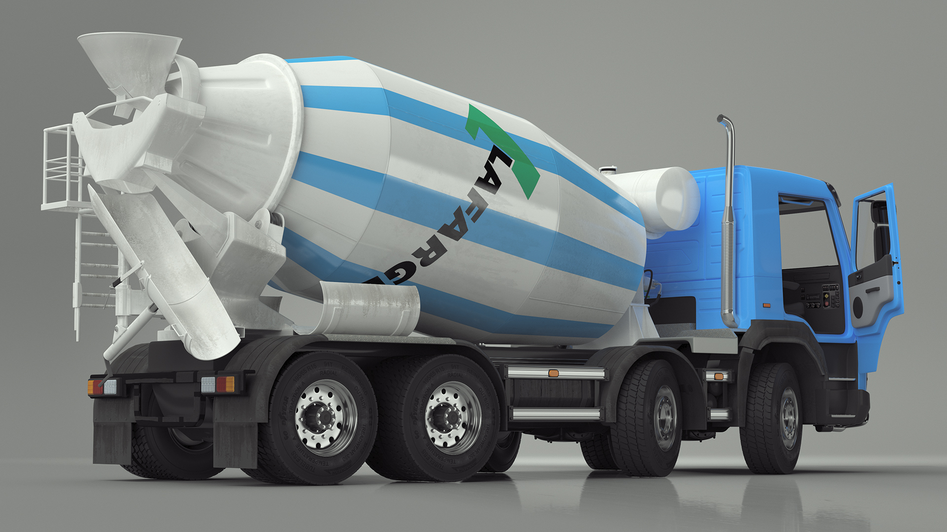 3D model Cement Mixer Truck Lafarge Livery Rigged