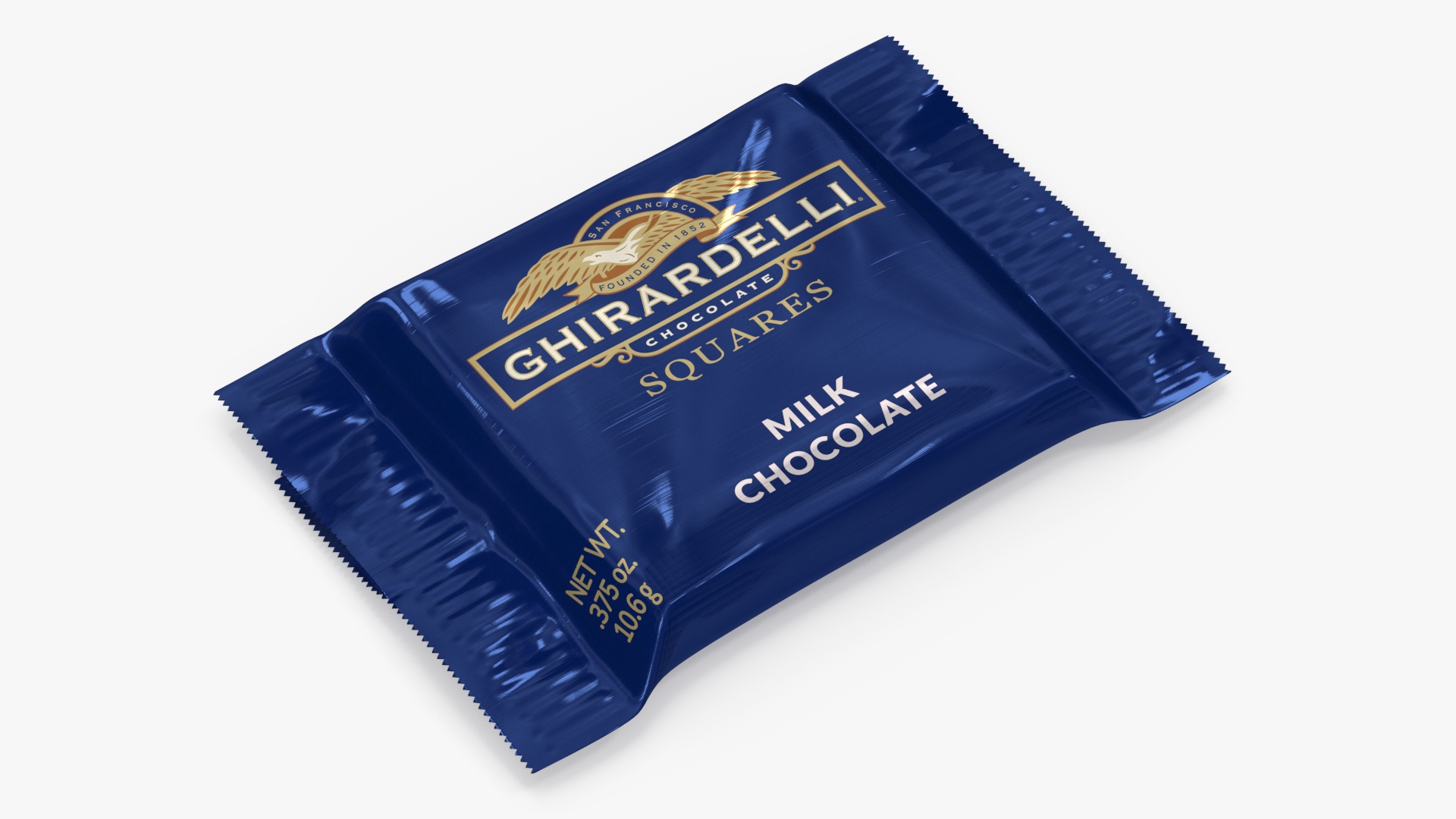 3D Ghirardelli Square Milk Chocolate model