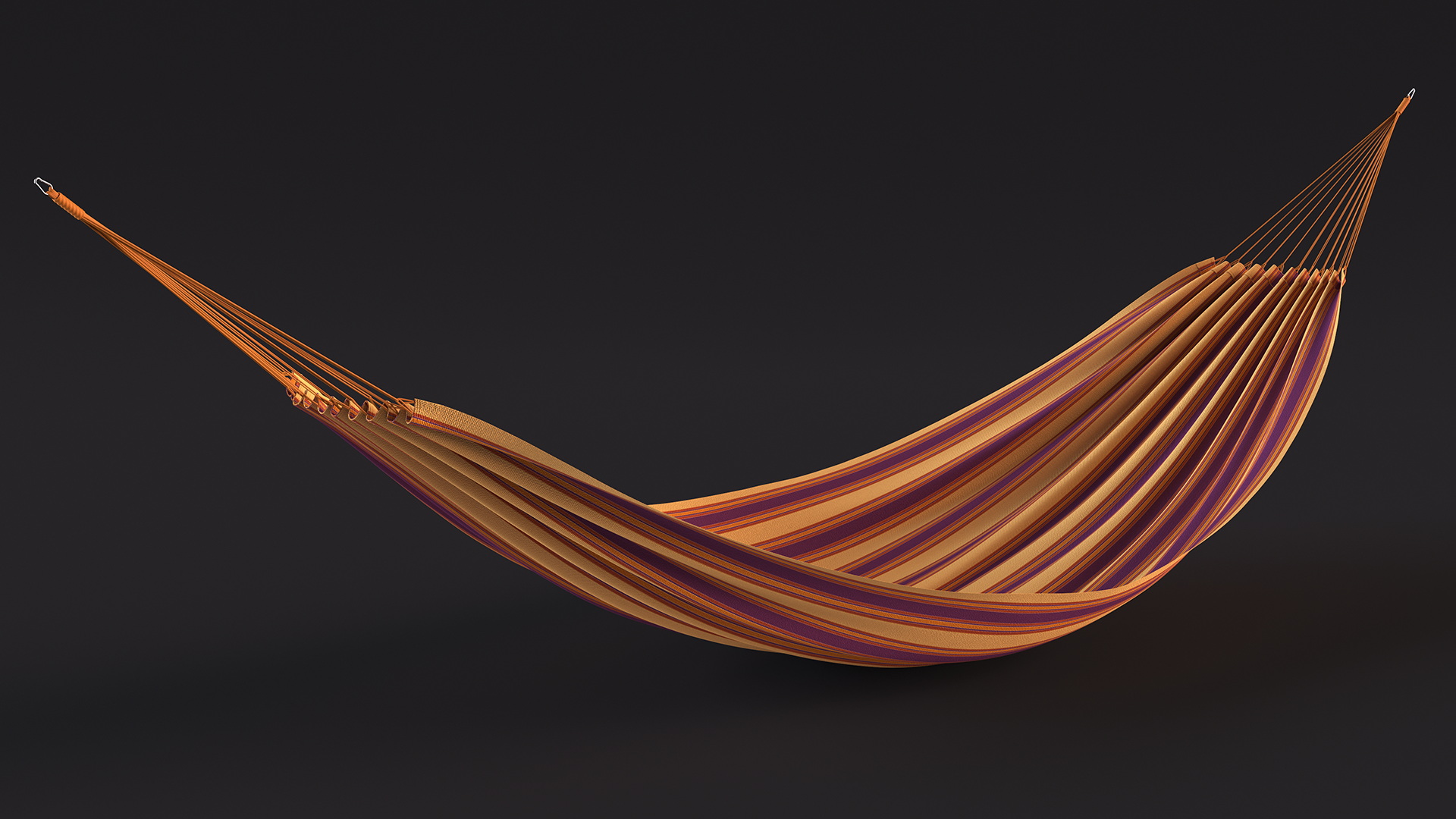 Striped Fabric Hammock 3D