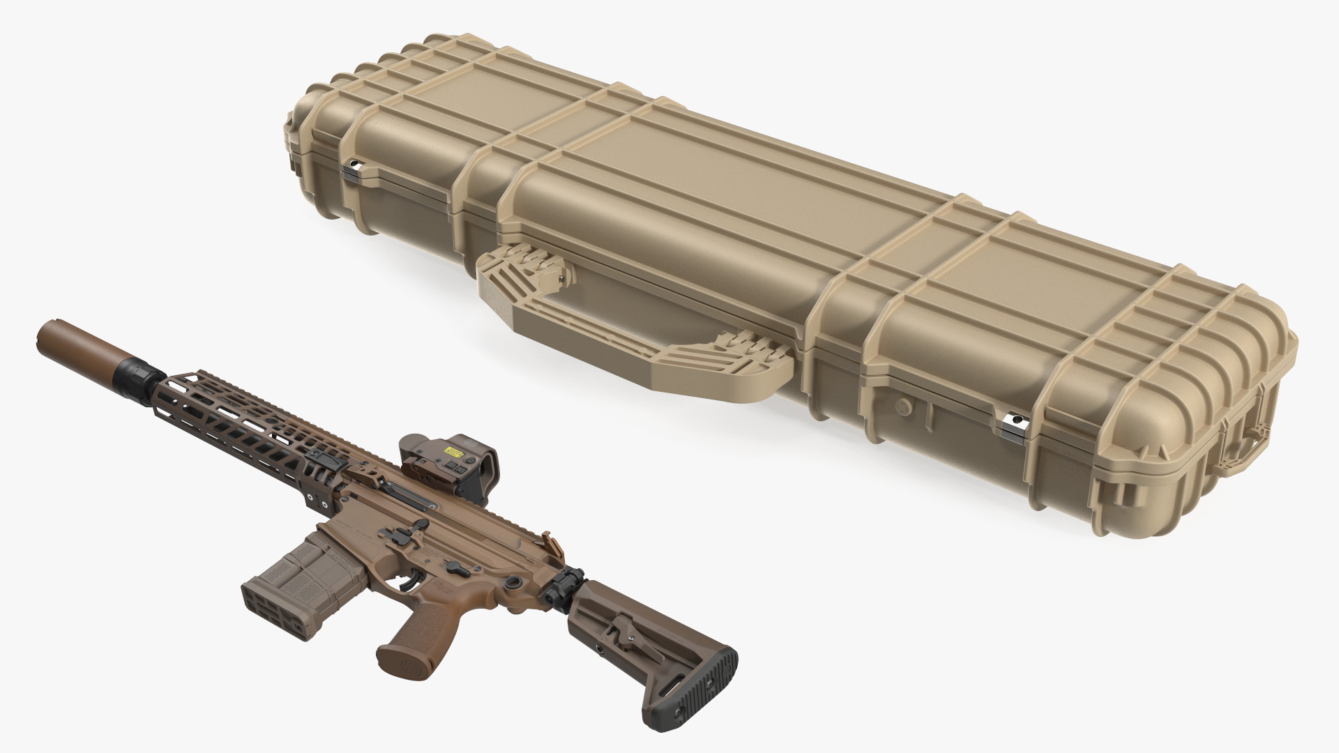 SIG XM7 Assault Rifle in Case 3D model