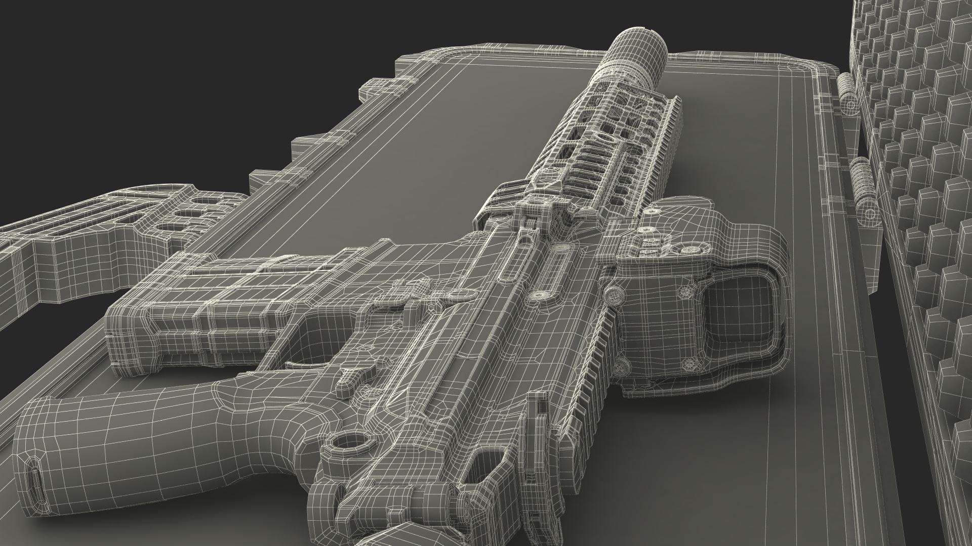 SIG XM7 Assault Rifle in Case 3D model