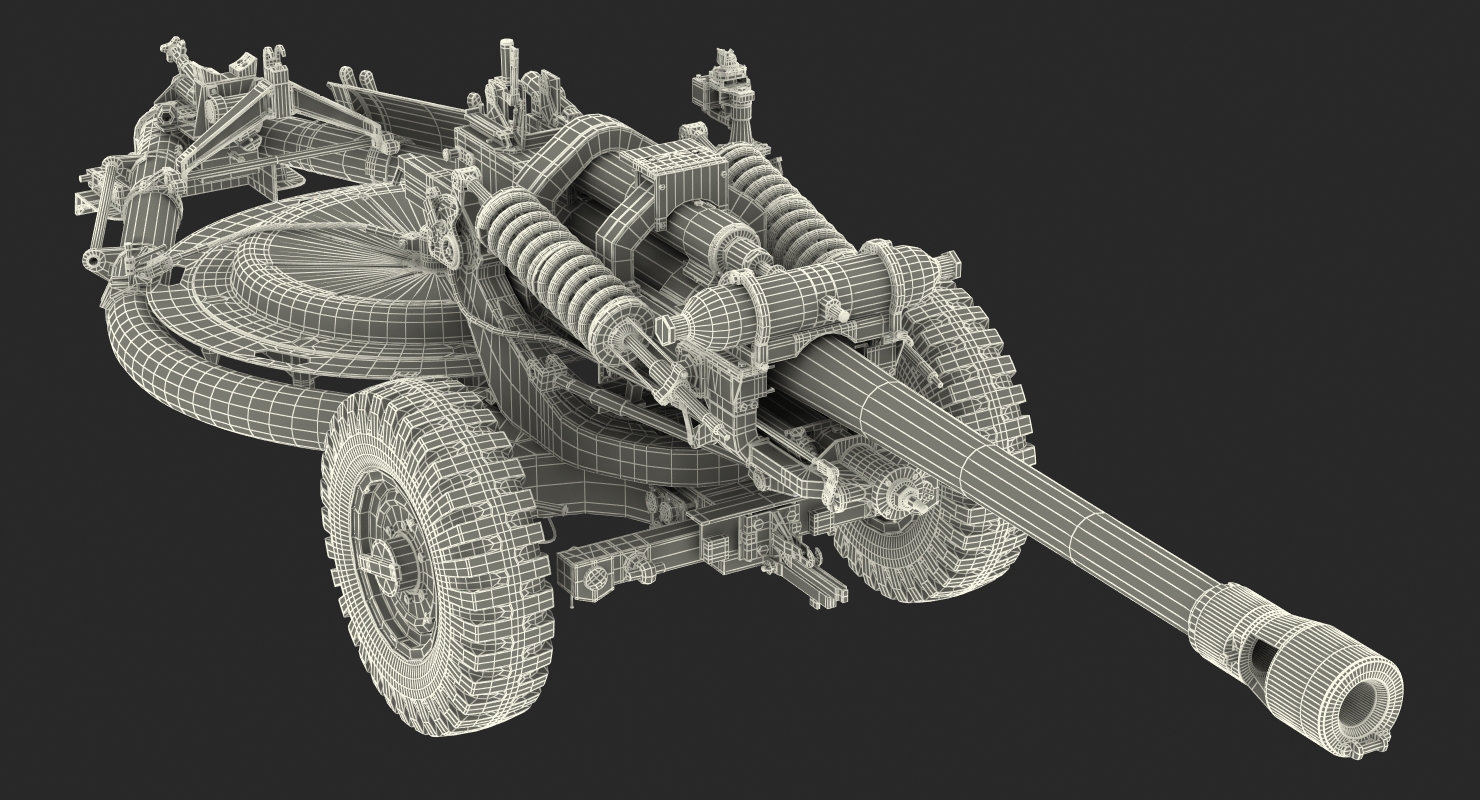 3D model Light Field Howitzer M119