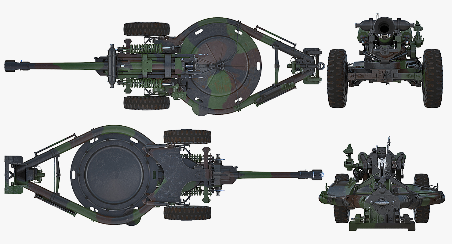 3D model Light Field Howitzer M119