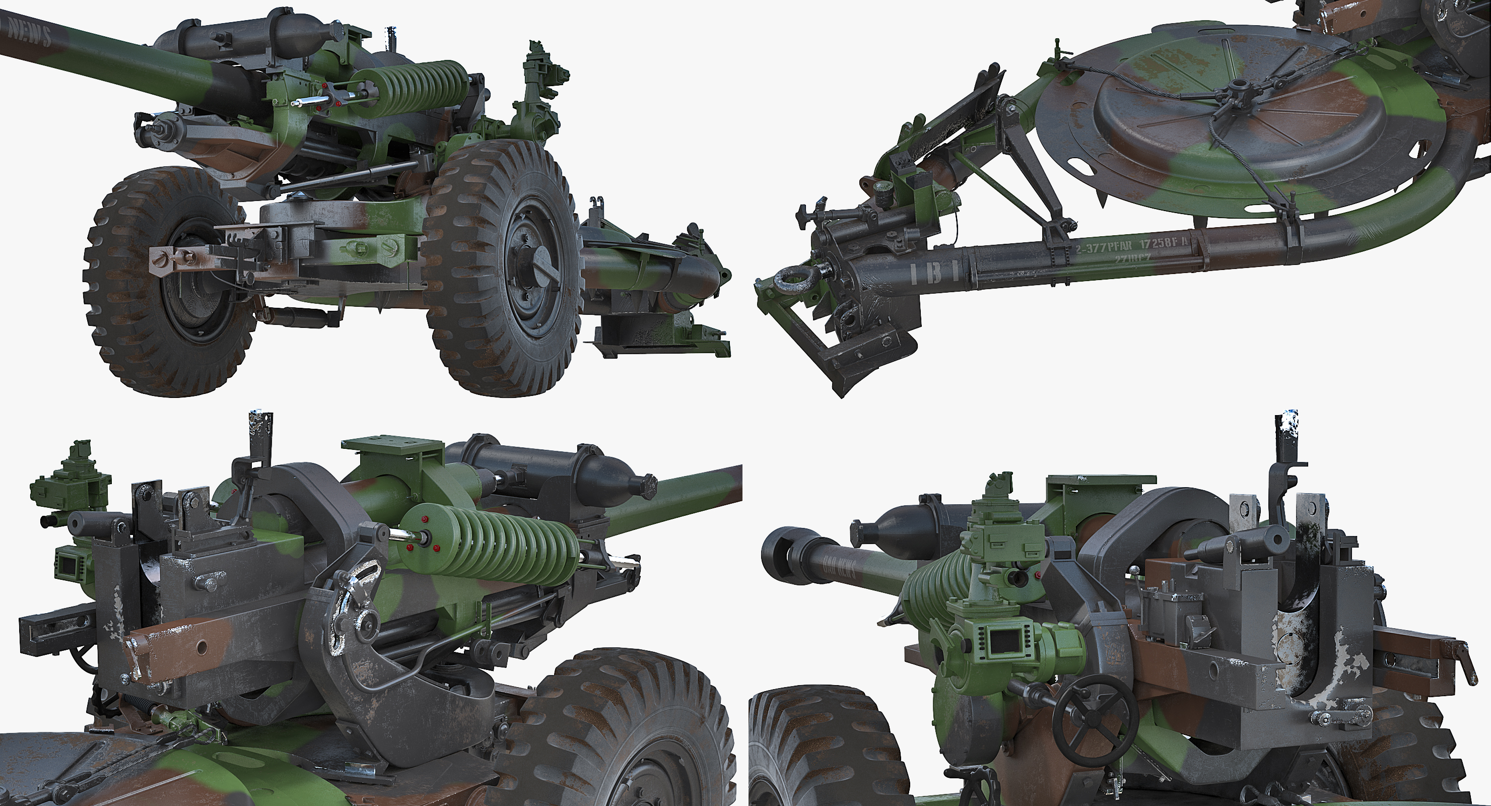 3D model Light Field Howitzer M119