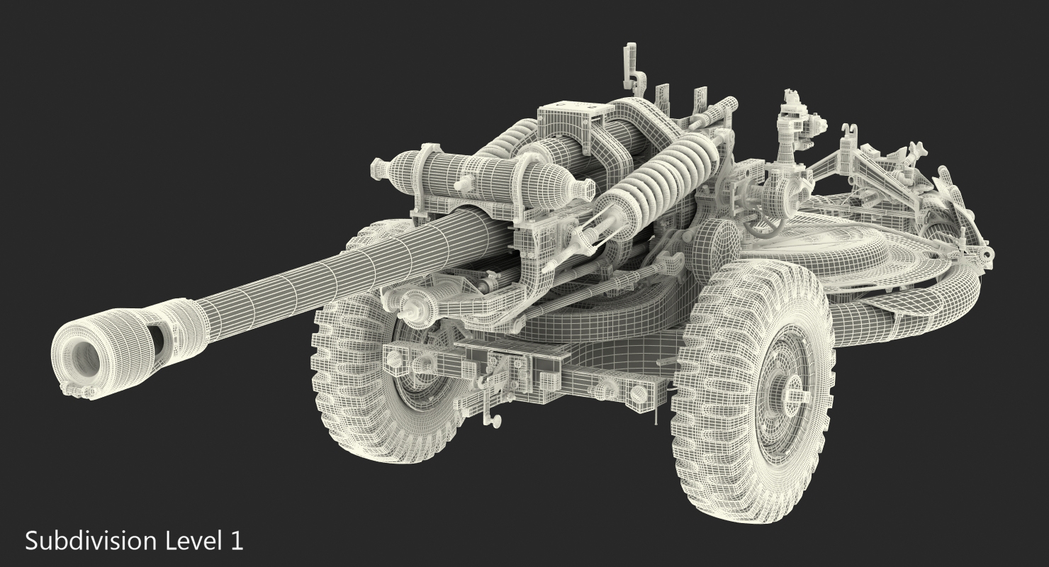 3D model Light Field Howitzer M119