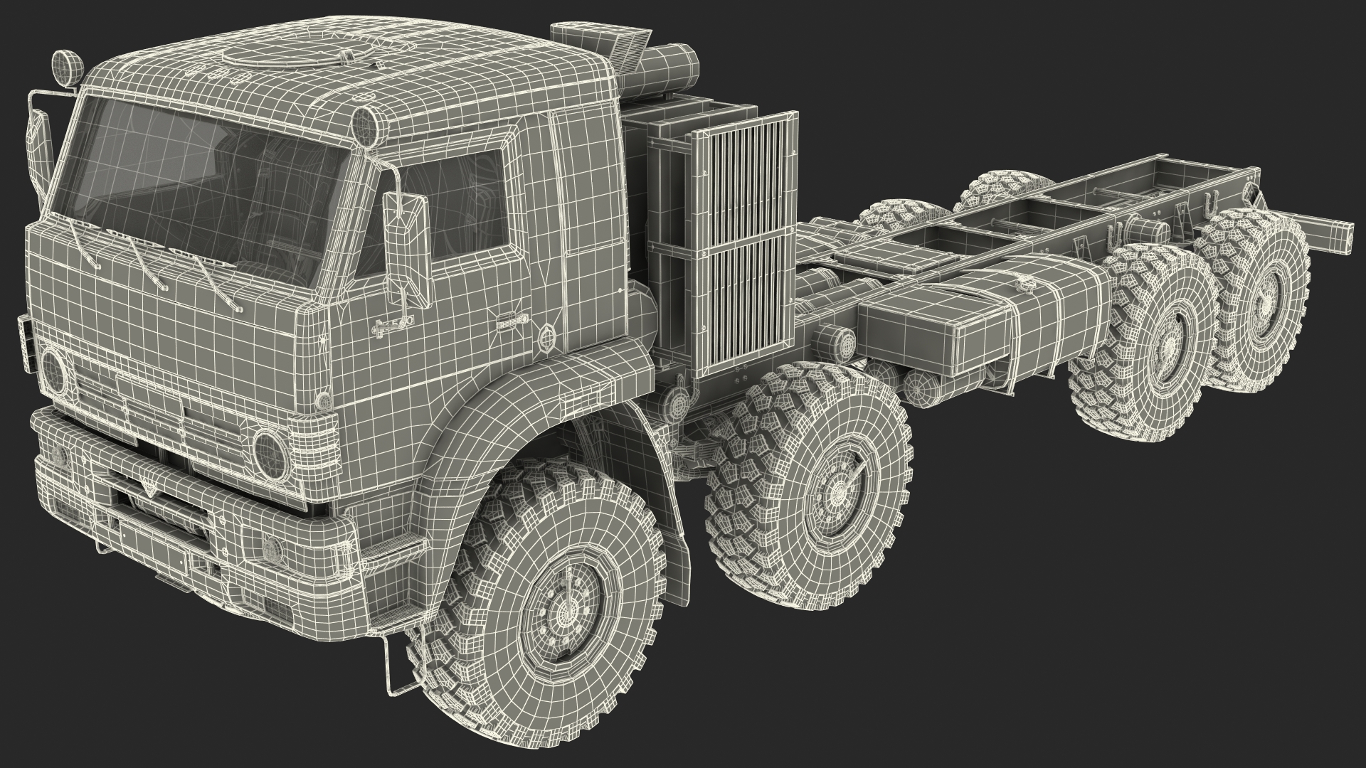 Winter Offroad 8x8 Truck Generic 3D