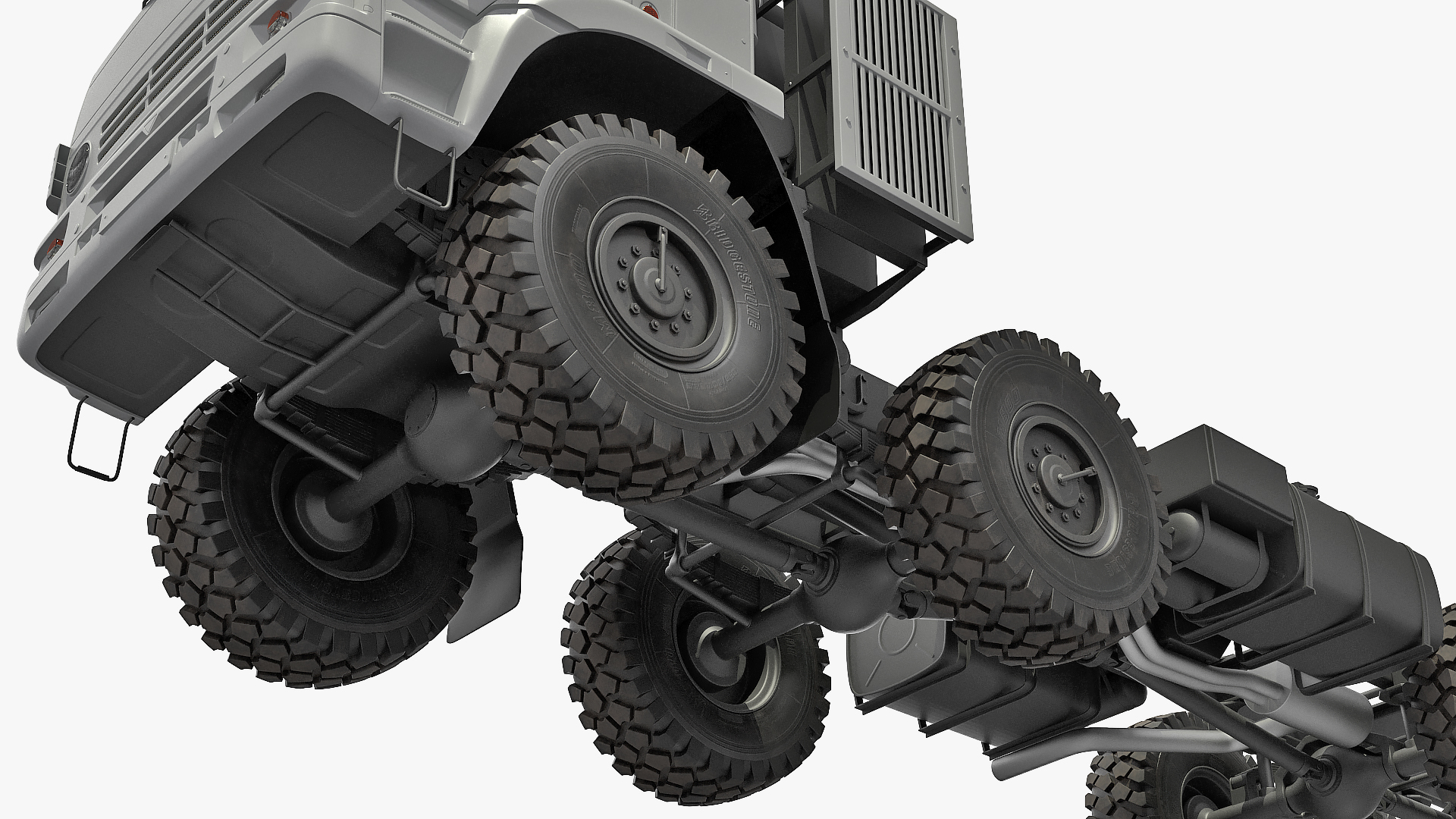 Winter Offroad 8x8 Truck Generic 3D