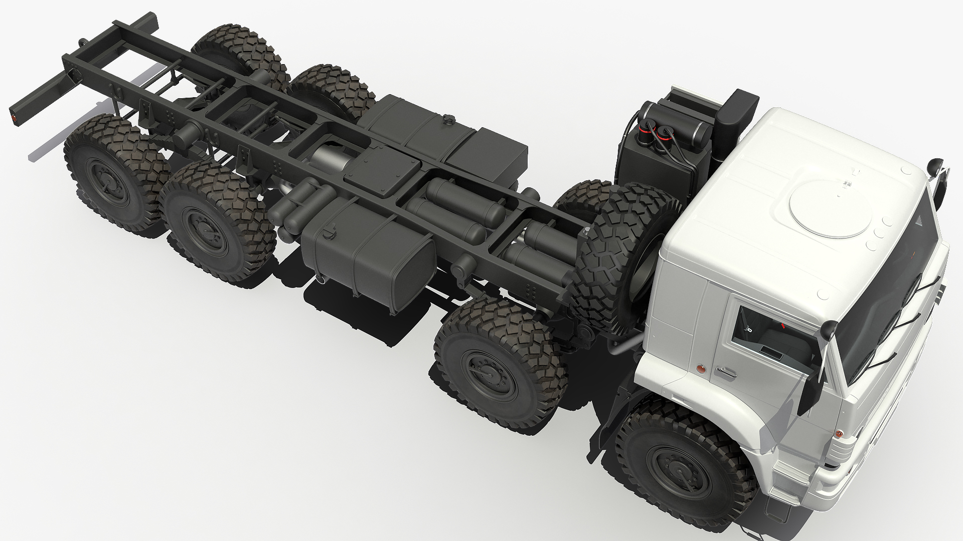 Winter Offroad 8x8 Truck Generic 3D