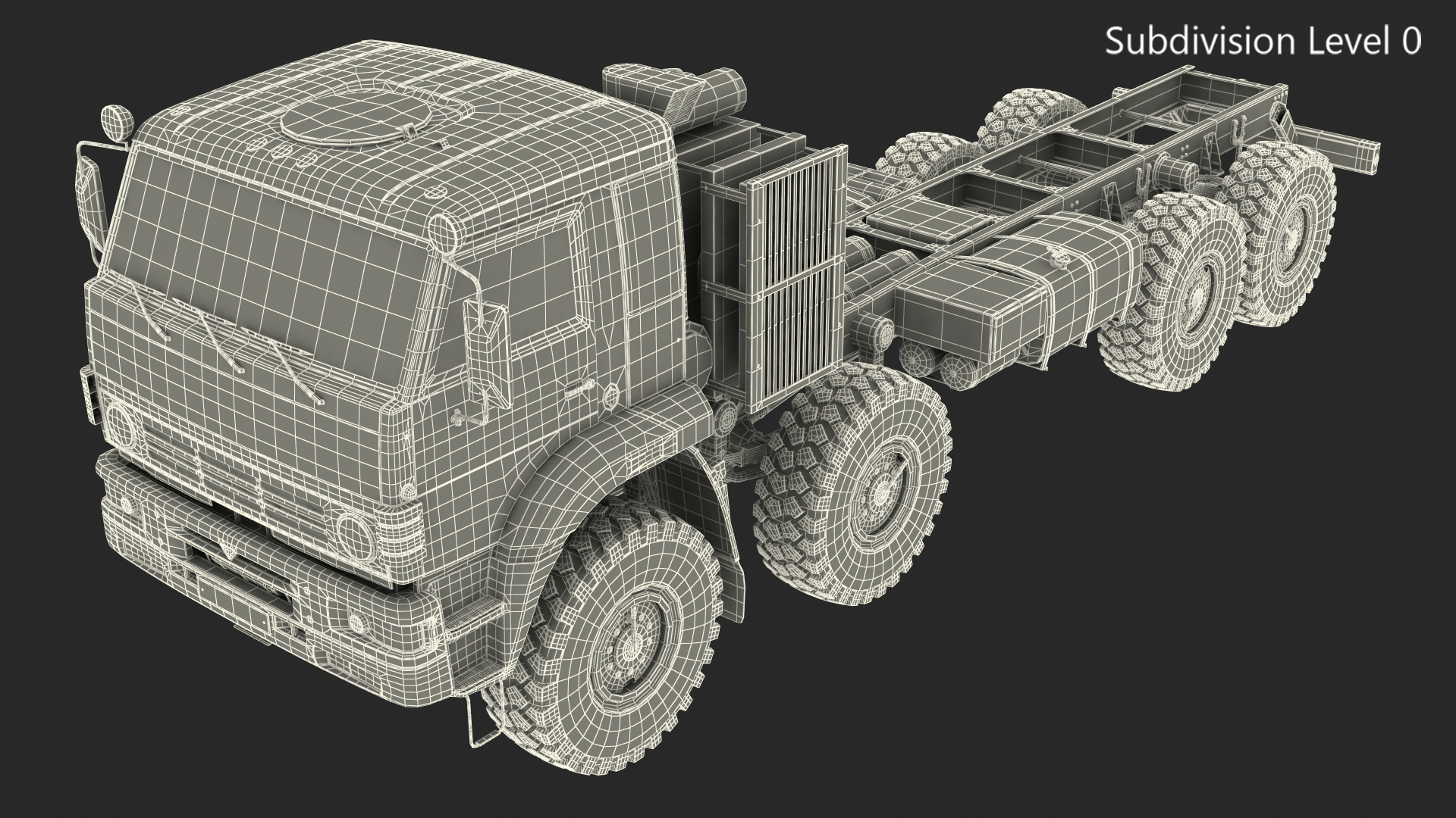 Winter Offroad 8x8 Truck Generic 3D