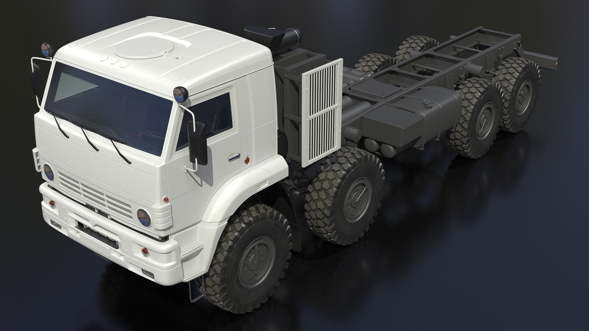 Winter Offroad 8x8 Truck Generic 3D