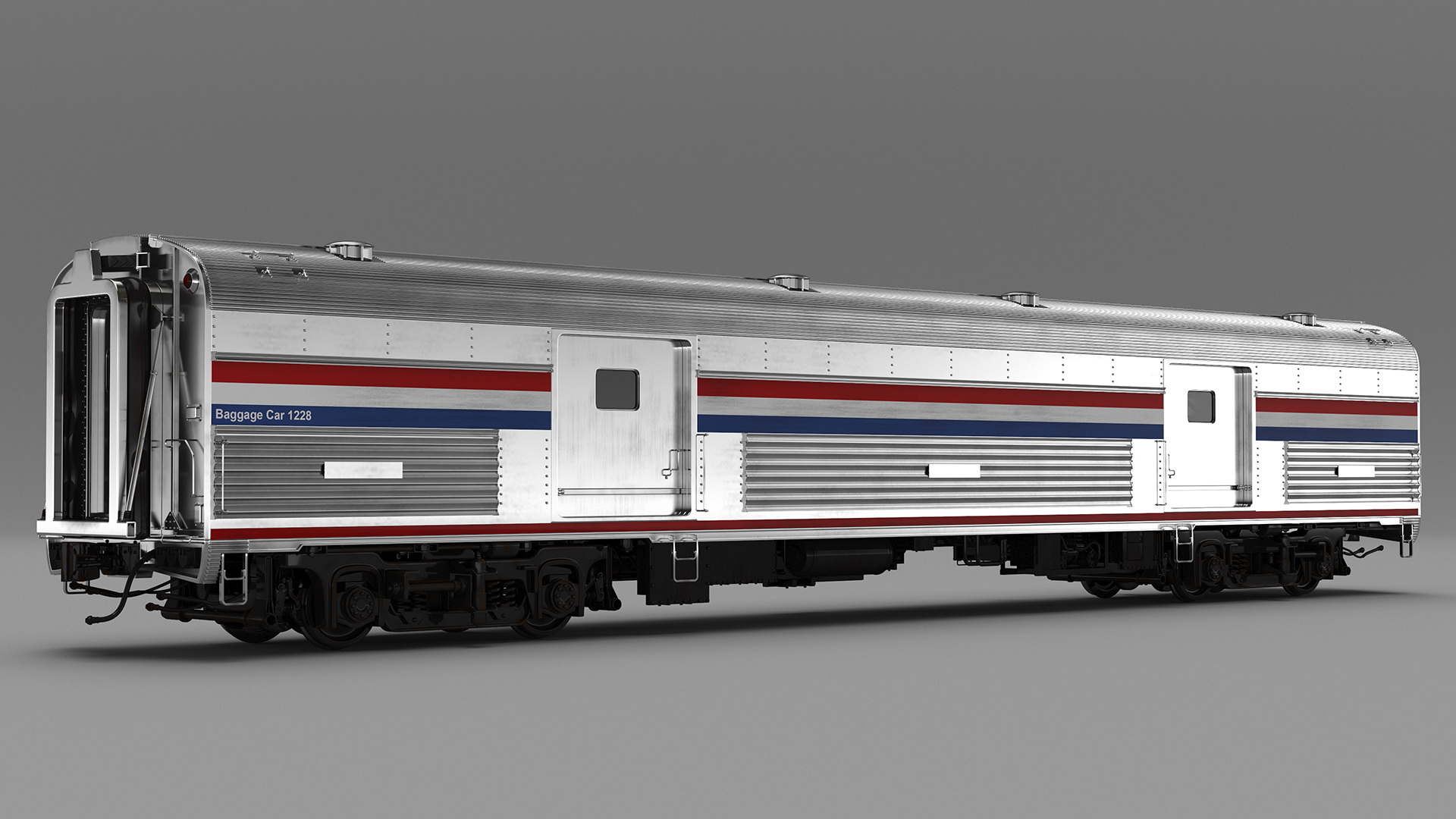 3D model Heritage Baggage Car