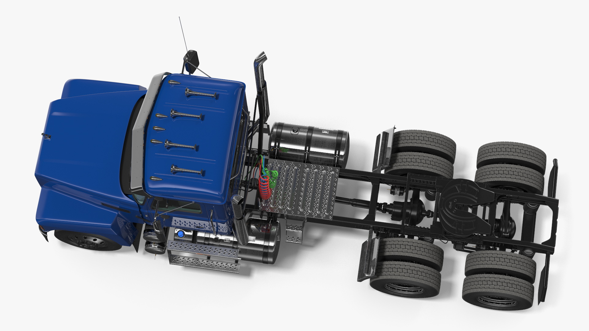 Mack Medium Duty Truck Blue 3D