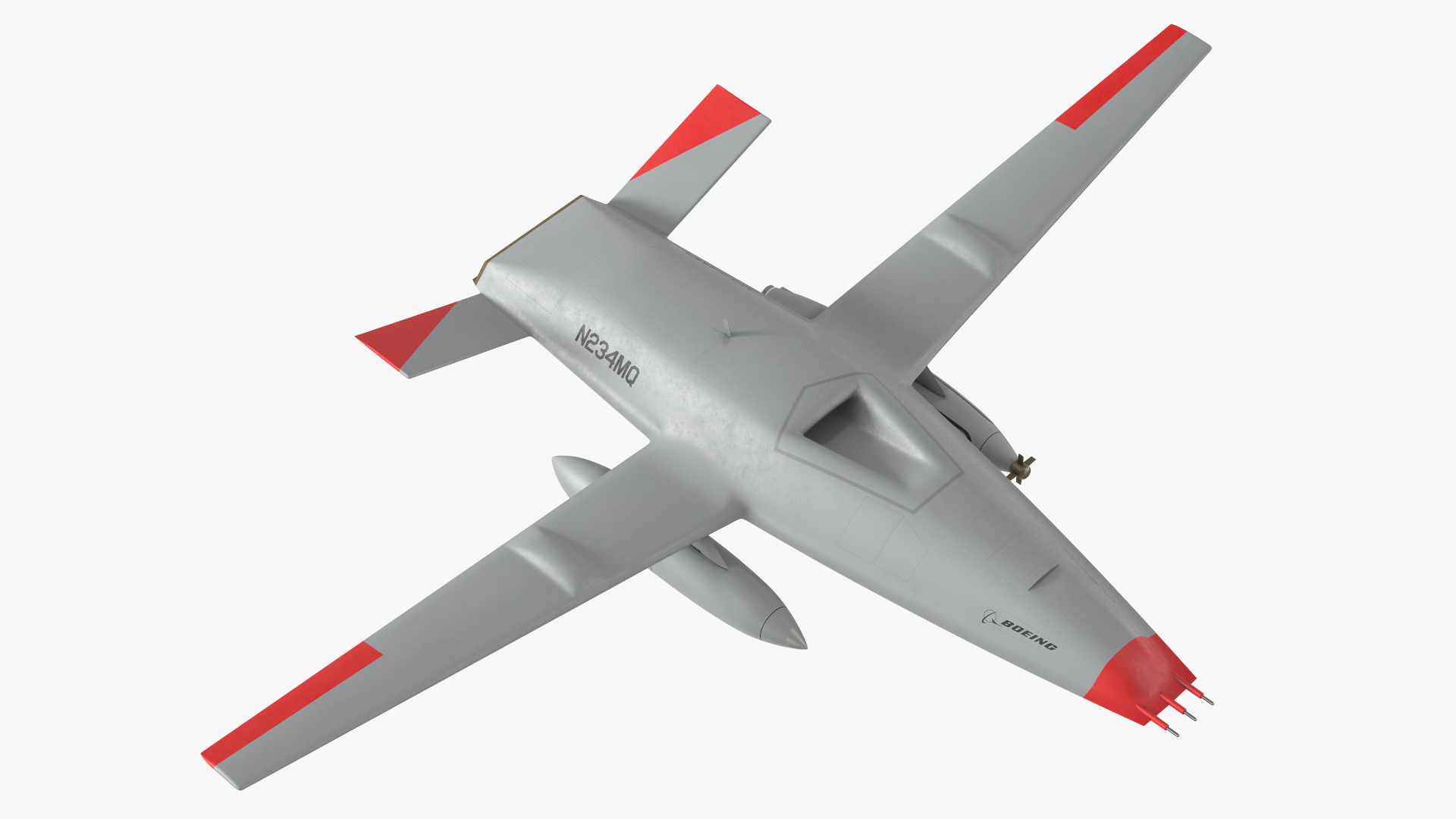 3D model Boeing MQ25 Stingray Aerial Refueling Drone Flight