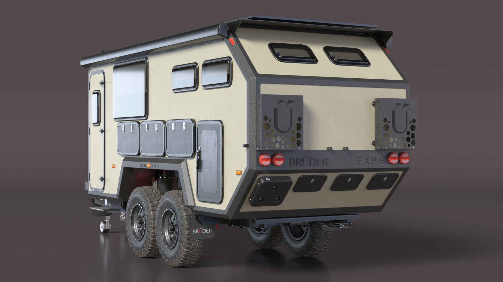 3D Off Road Mobile Home Bruder EXP 8 model