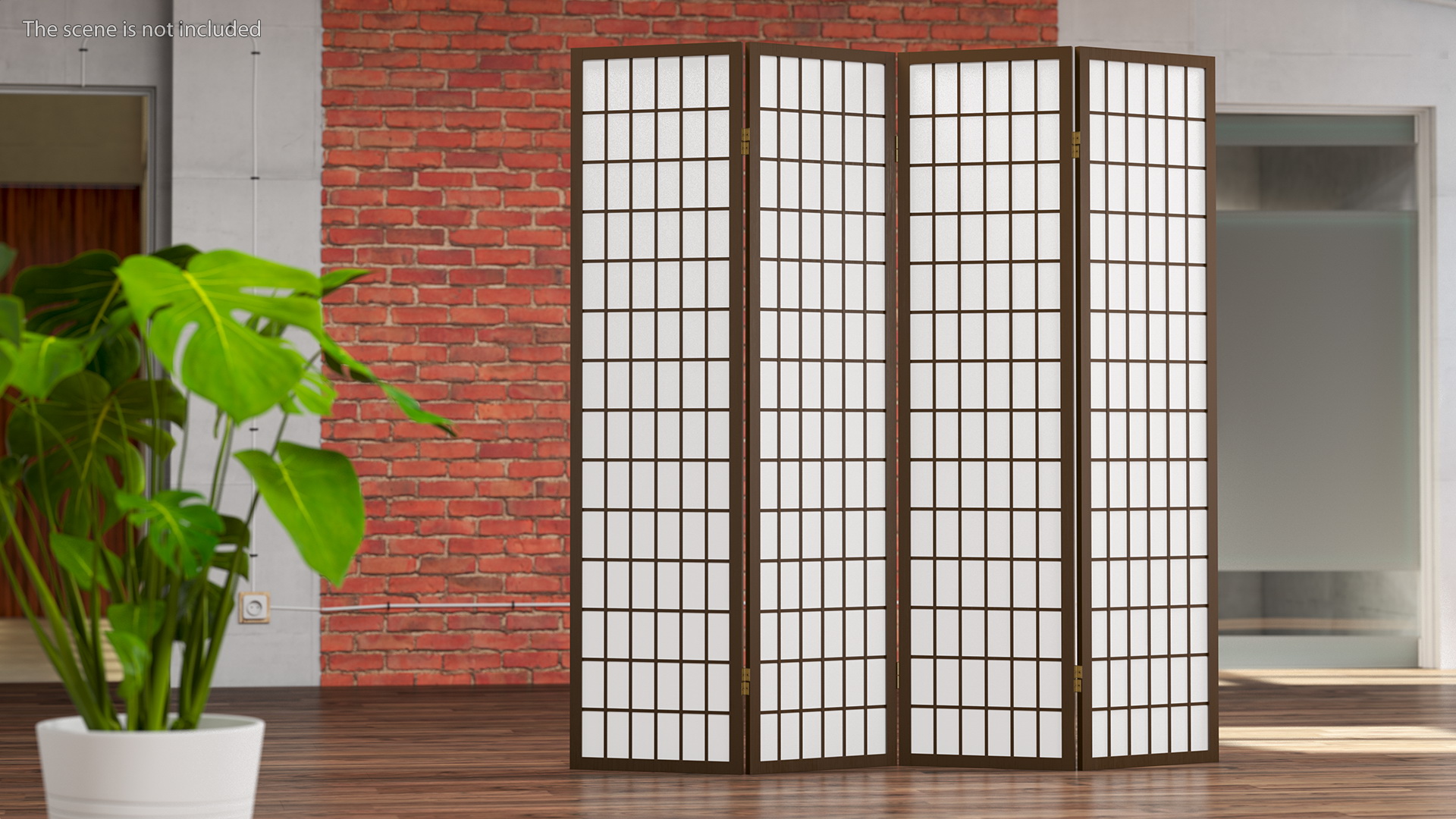 3D model Four Panel Folding Screen