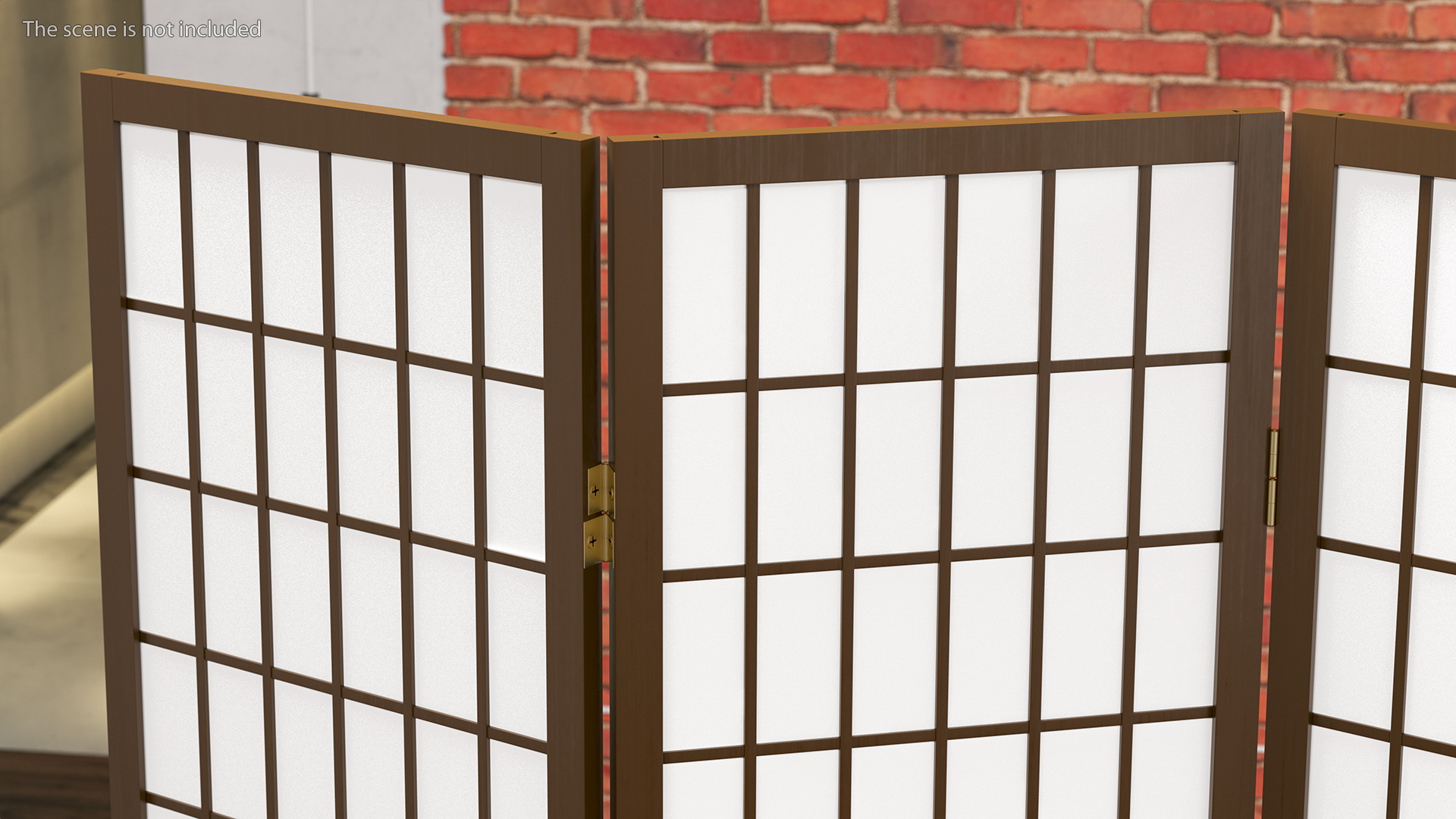 3D model Four Panel Folding Screen