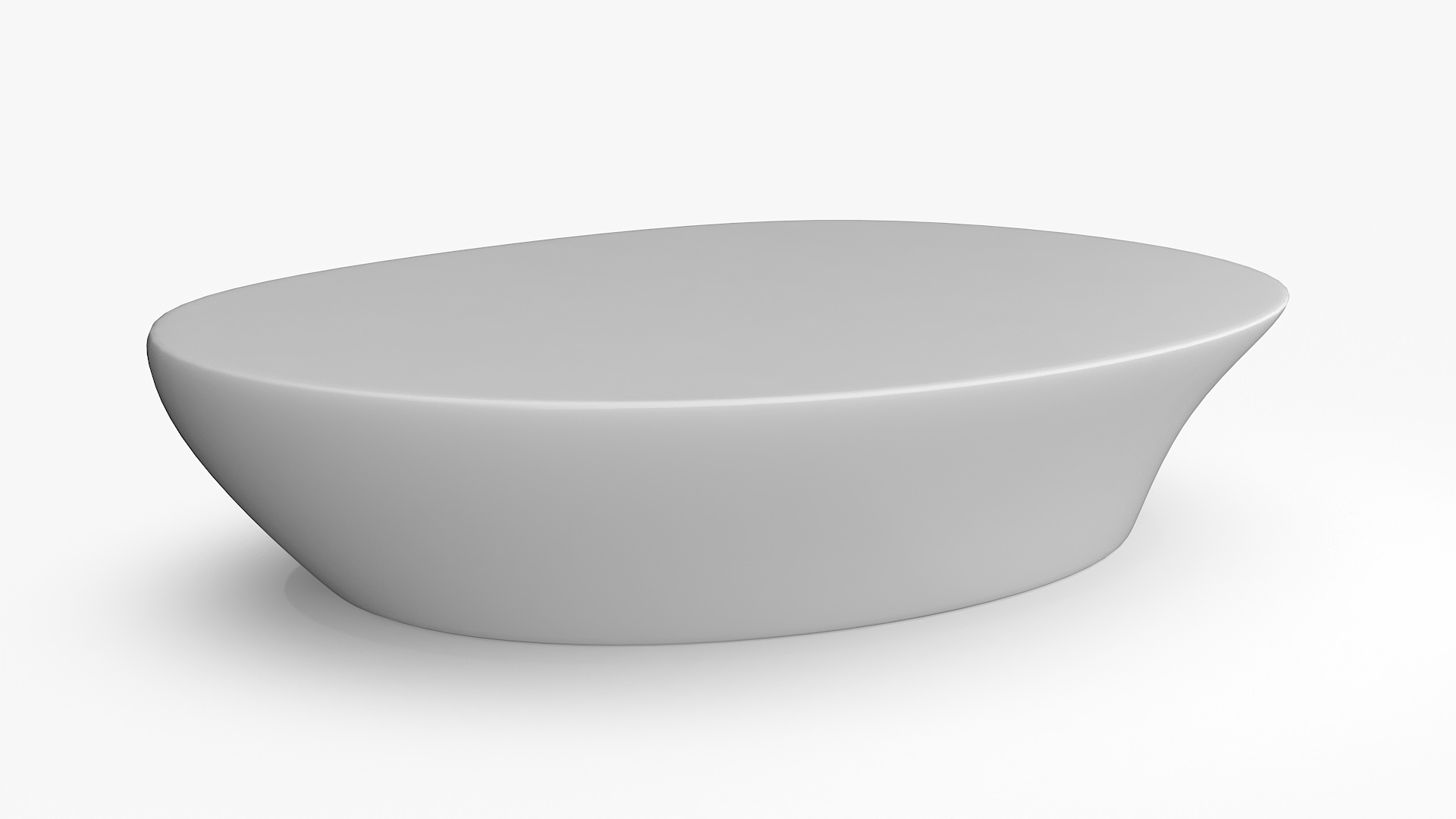 Minimalist Benches and Futuristic Table 3D model