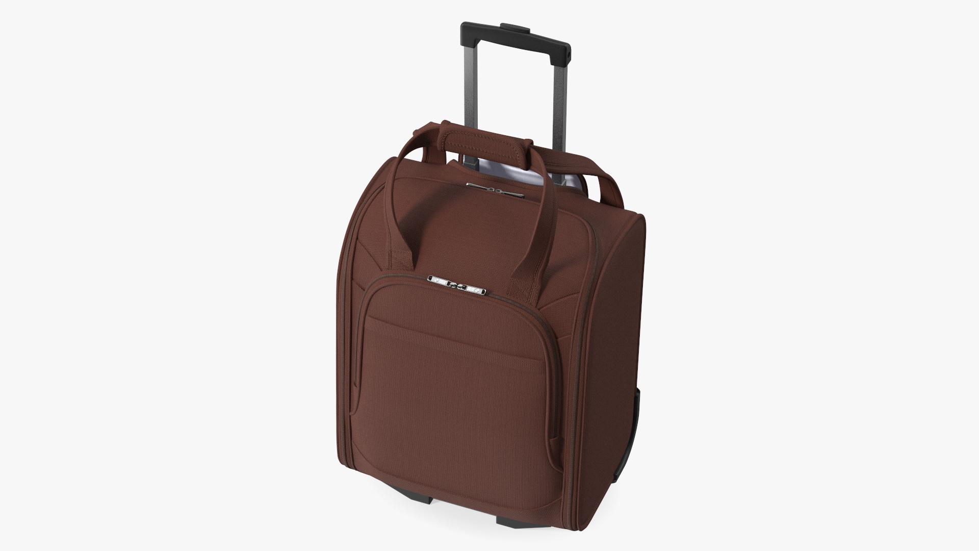 Brown Softshell Luggage Bag 3D