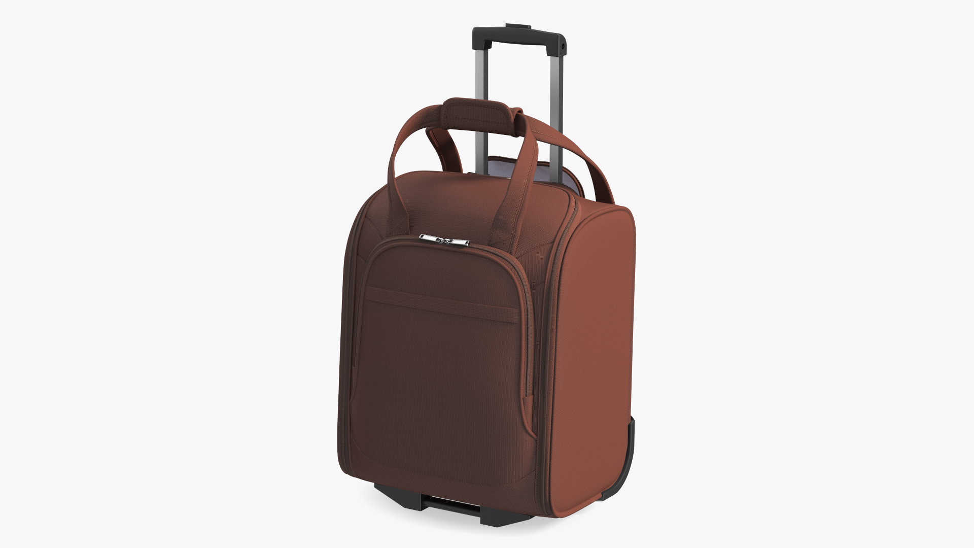 Brown Softshell Luggage Bag 3D