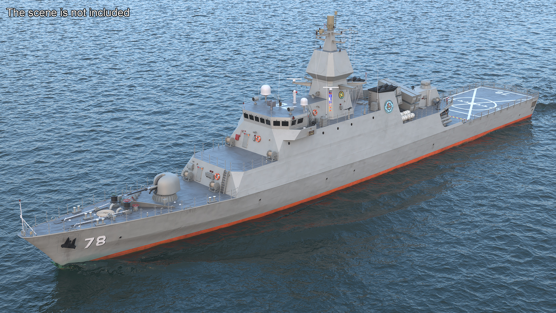 3D Iranian Destroyer Deylaman