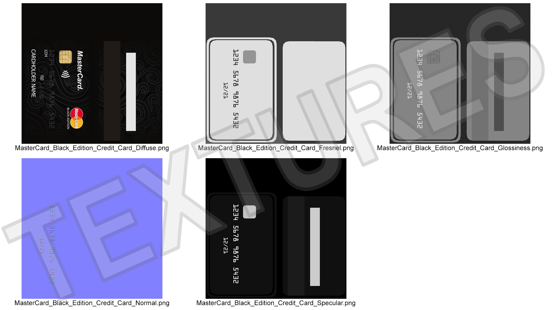 3D MasterCard Black Edition Credit Card