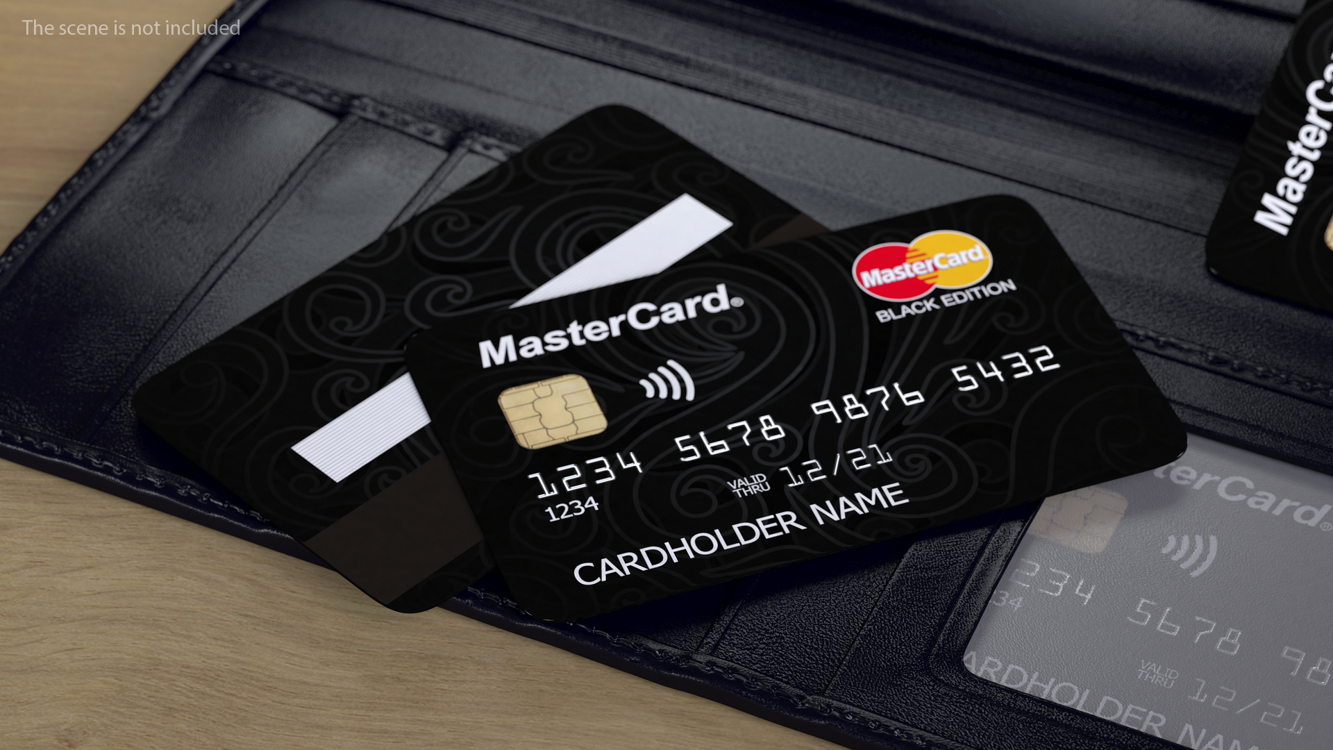 3D MasterCard Black Edition Credit Card