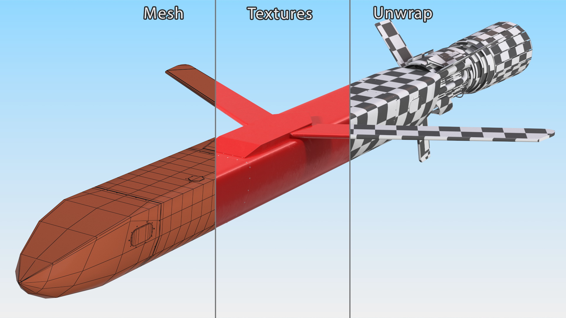 3D Nuclear Cruise Missile Burevestnik 9M730 SSC-X-9 Skyfall