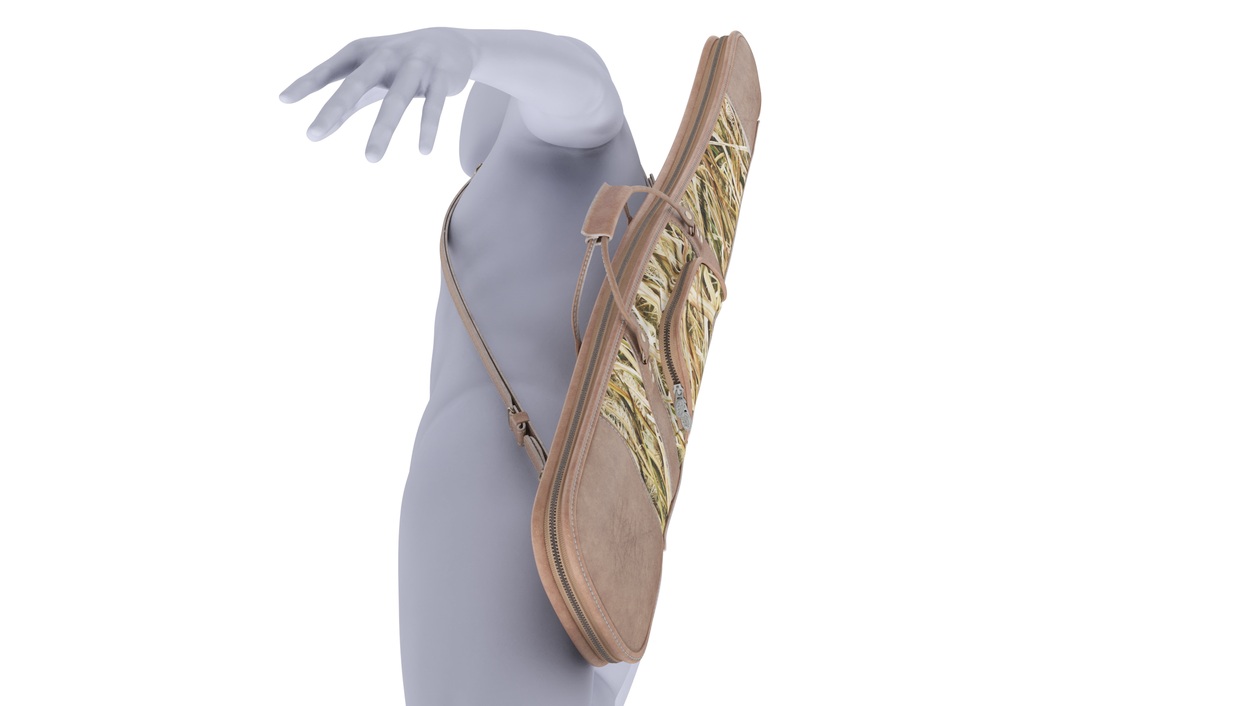 3D model Hunting Rifle Bag on Mannequin