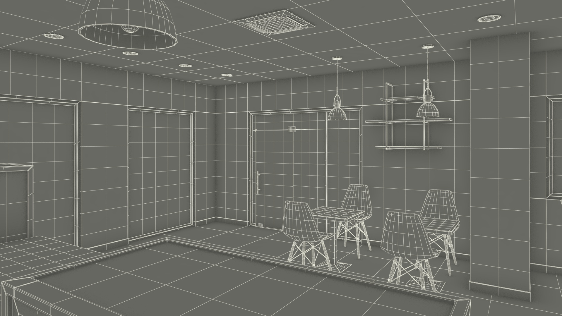 3D model Coffee Shop Interior