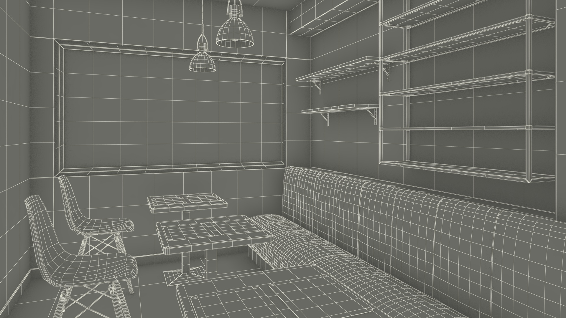 3D model Coffee Shop Interior