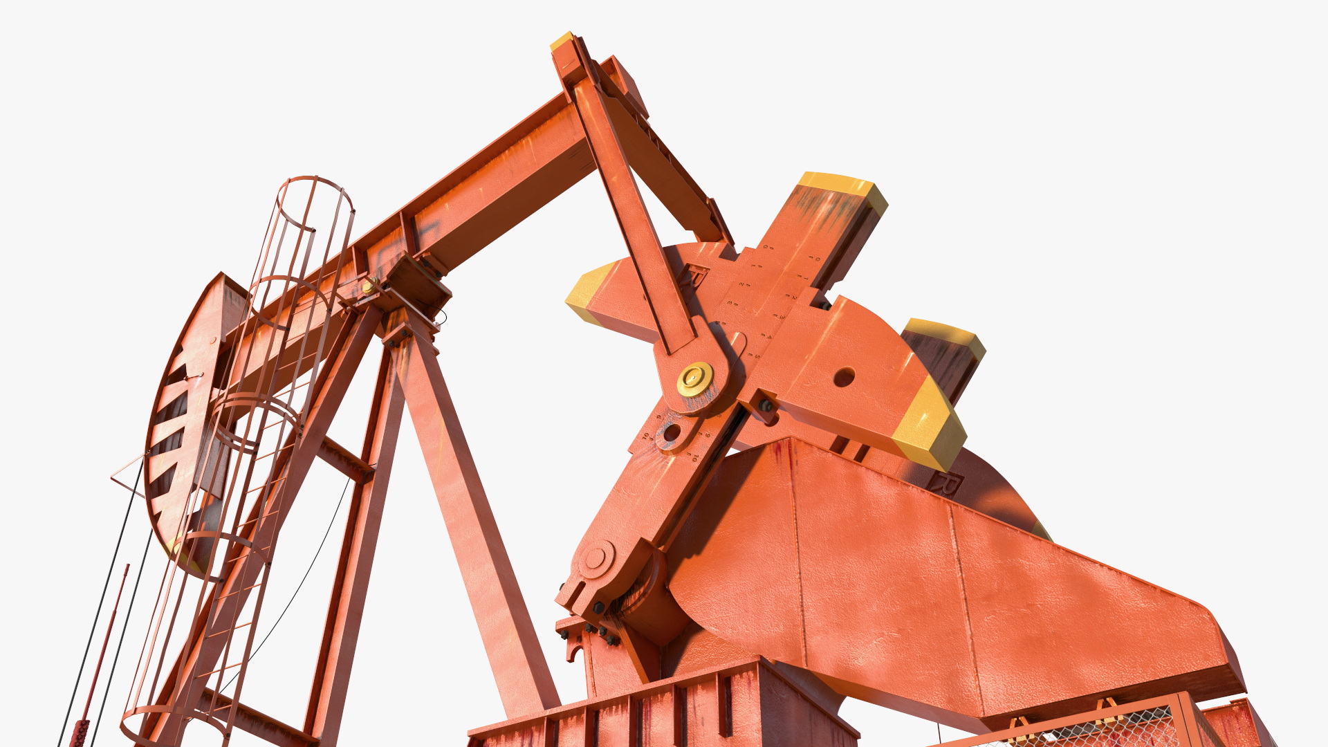 3D Oil Well Pump Jack model