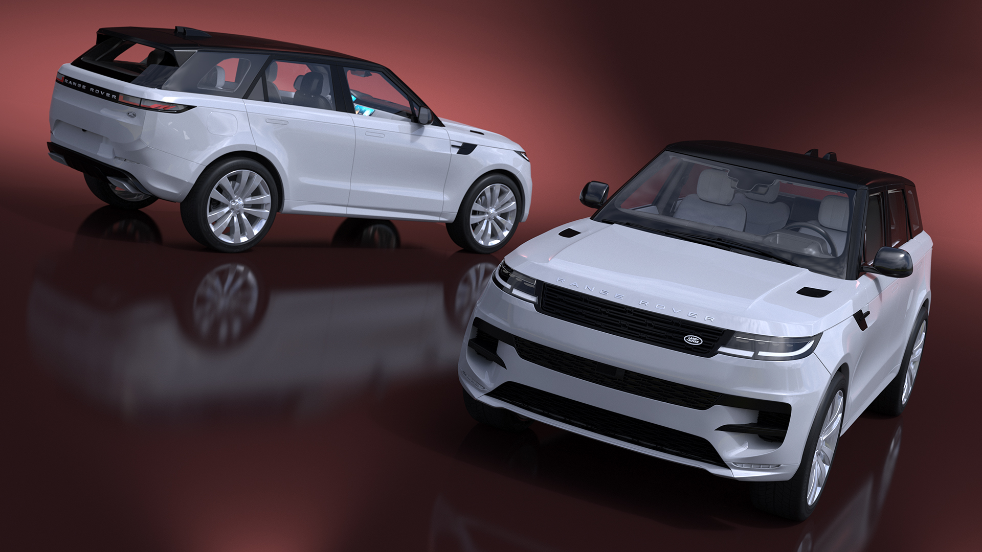 Range Rover Sport SUV Light Grey 3D